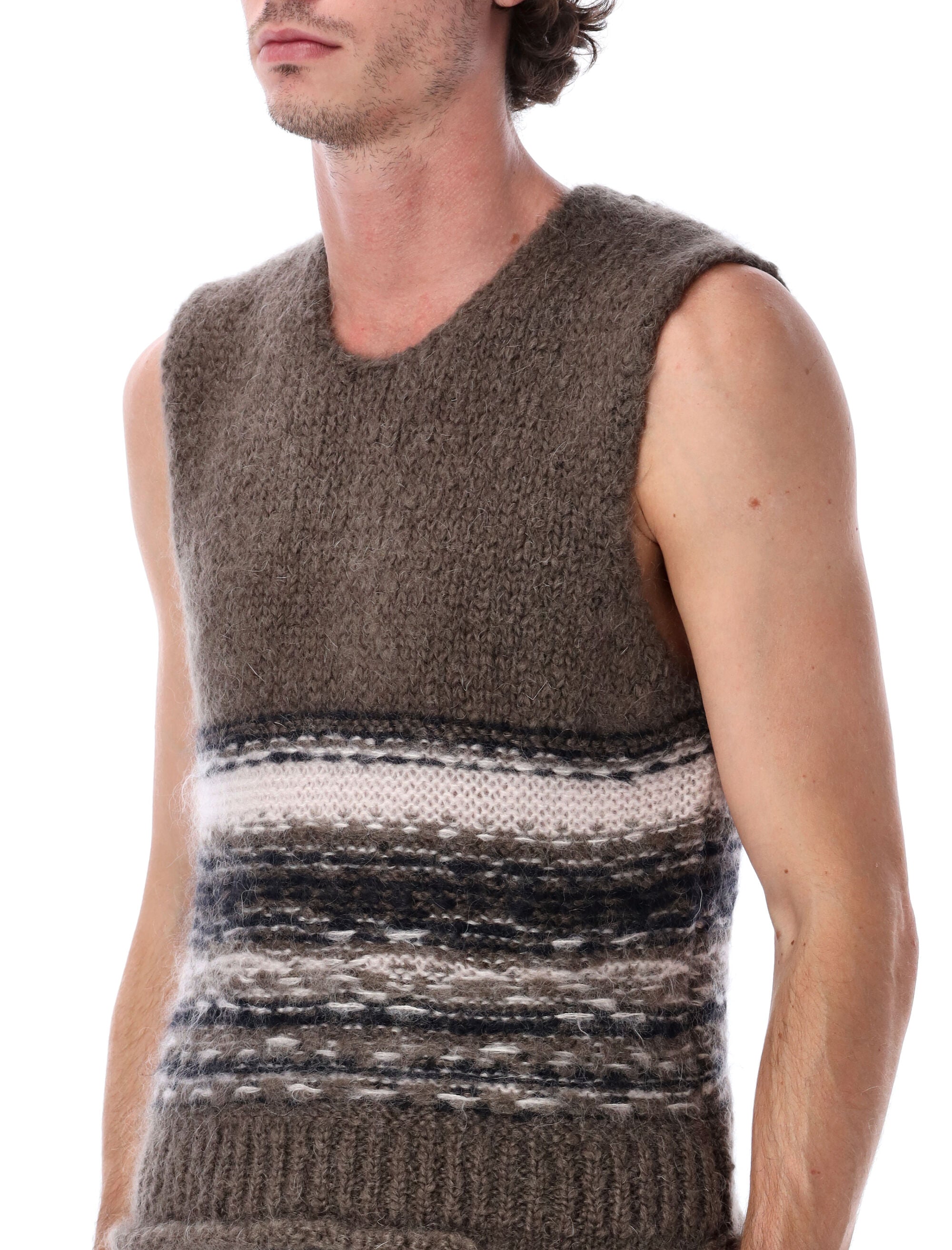 Our Legacy Mohair Wool Tank Blur Fair Isle Vest