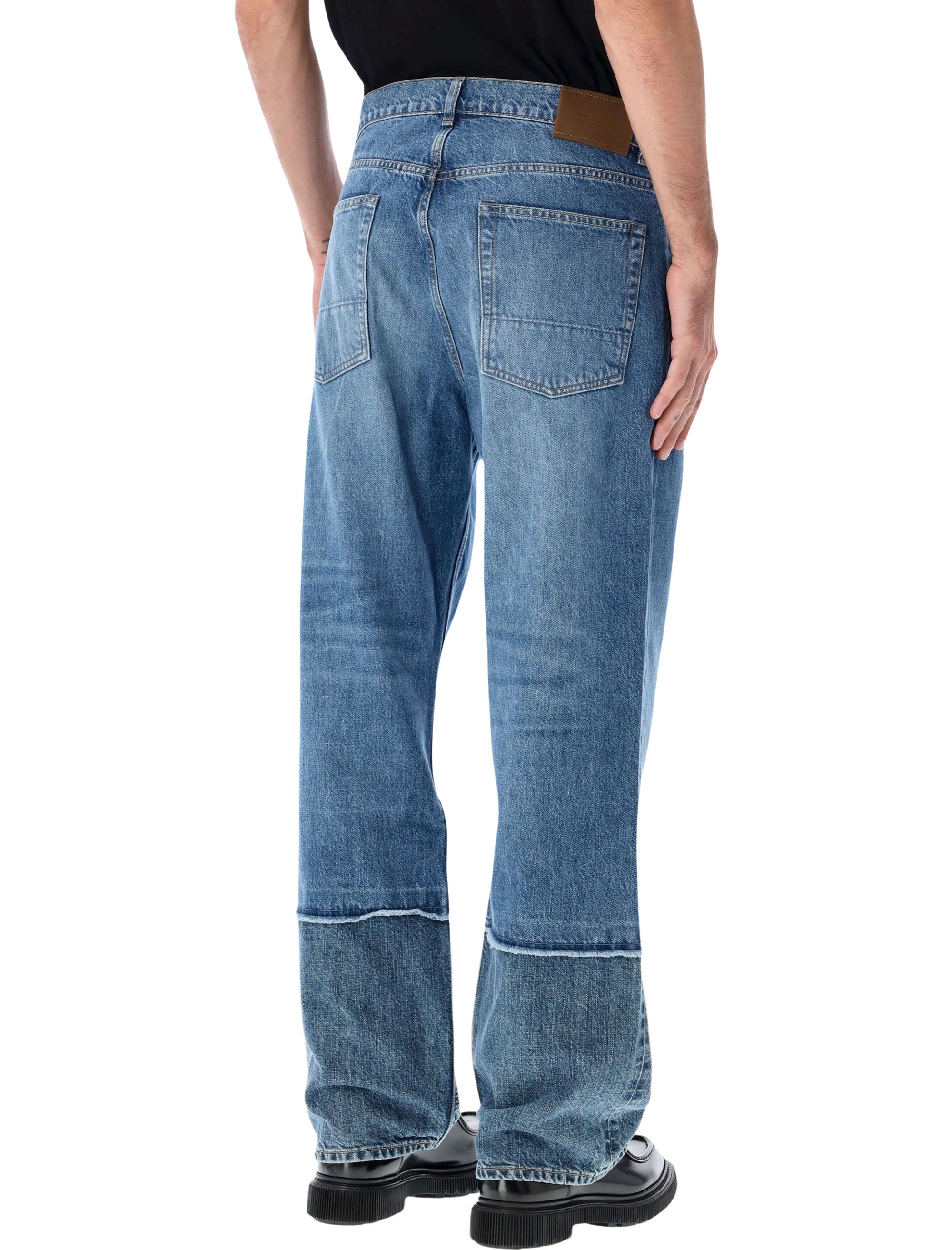 Our Legacy Third cut Shelly wash selvedge jeans Medium Blue Cotton