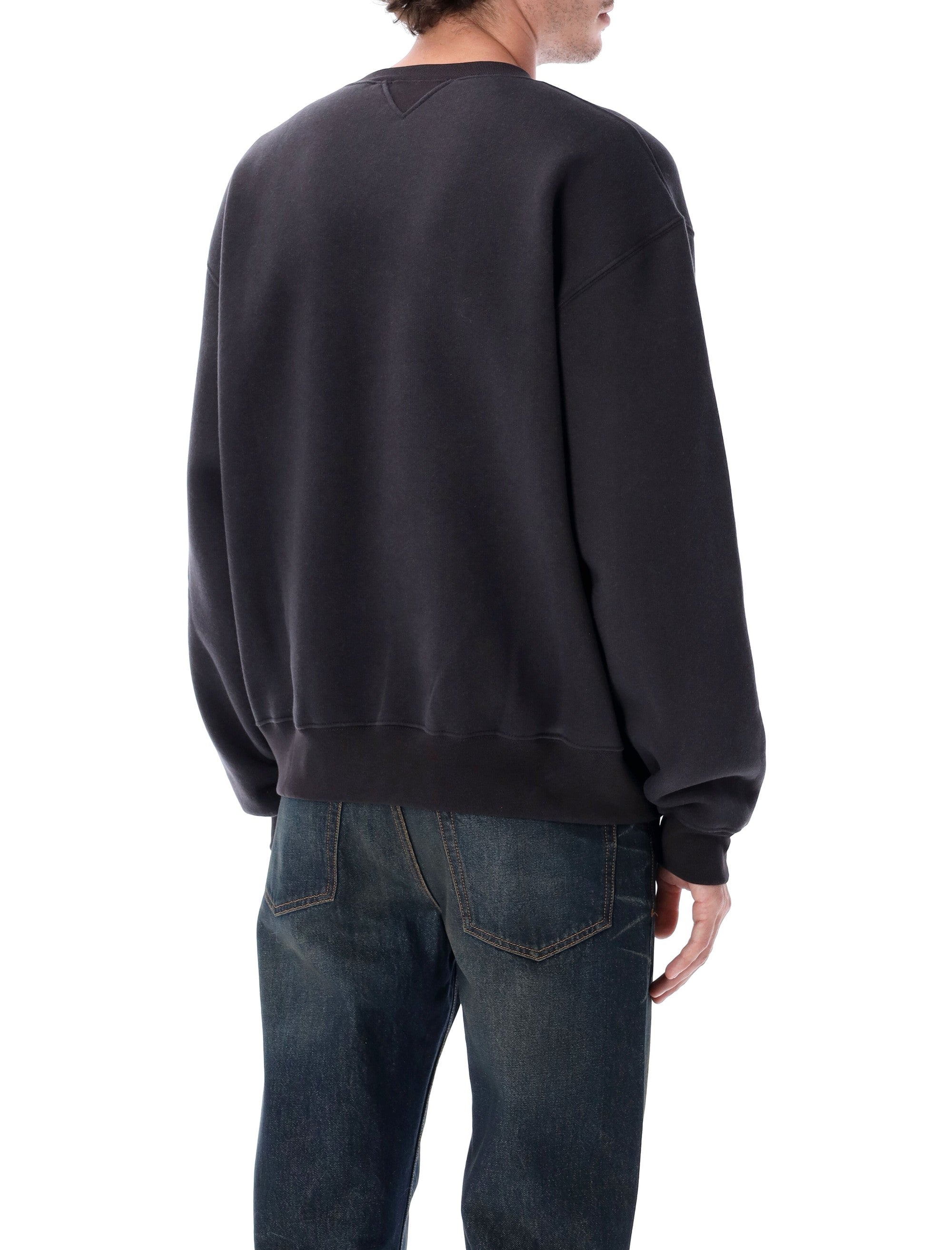 Our Legacy cotton wool relaxed sweatshirt Black