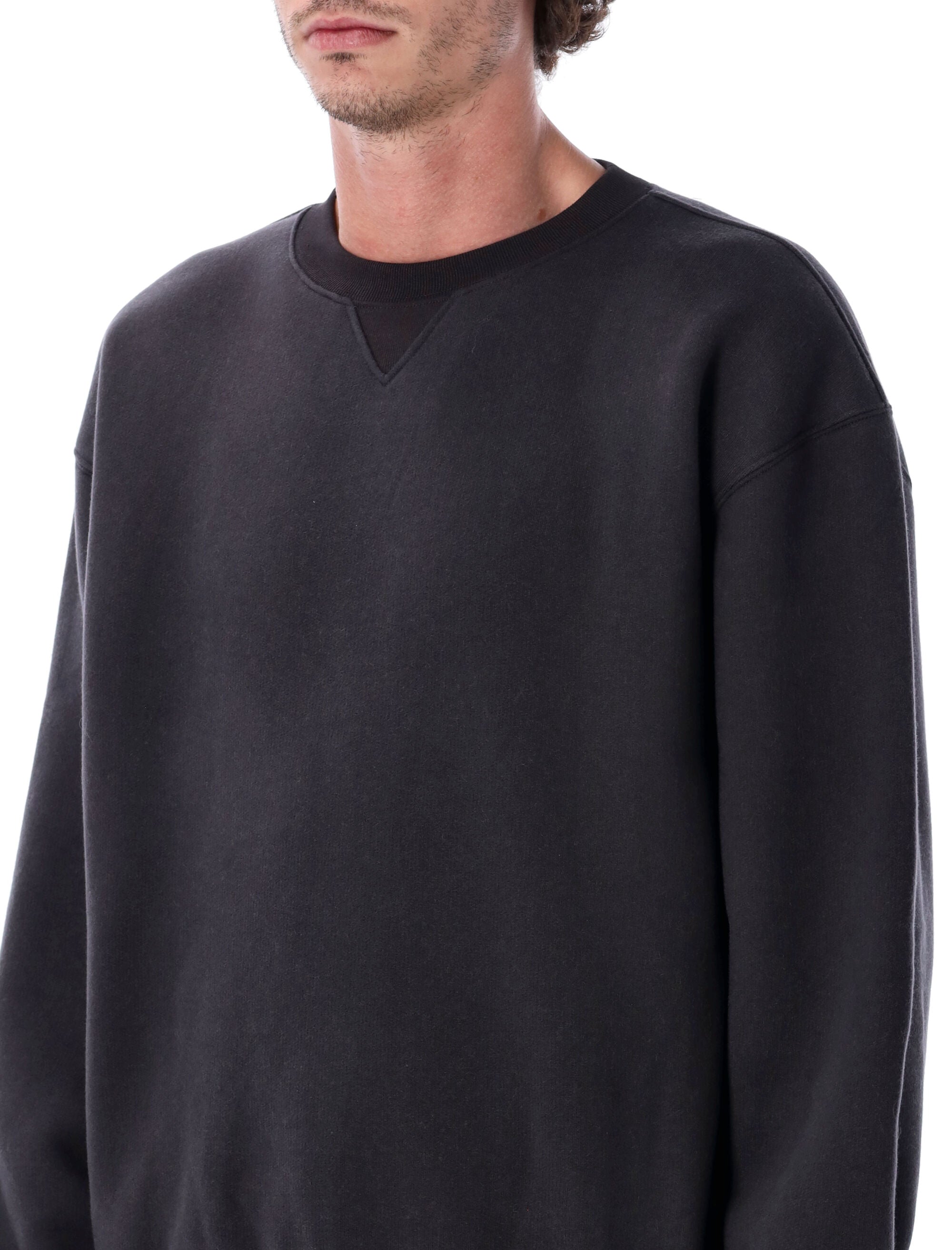Our Legacy cotton wool relaxed sweatshirt Black