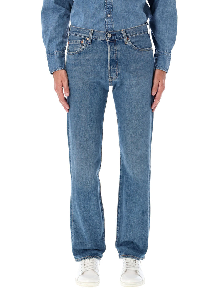501 jeans Med Blue Cotton