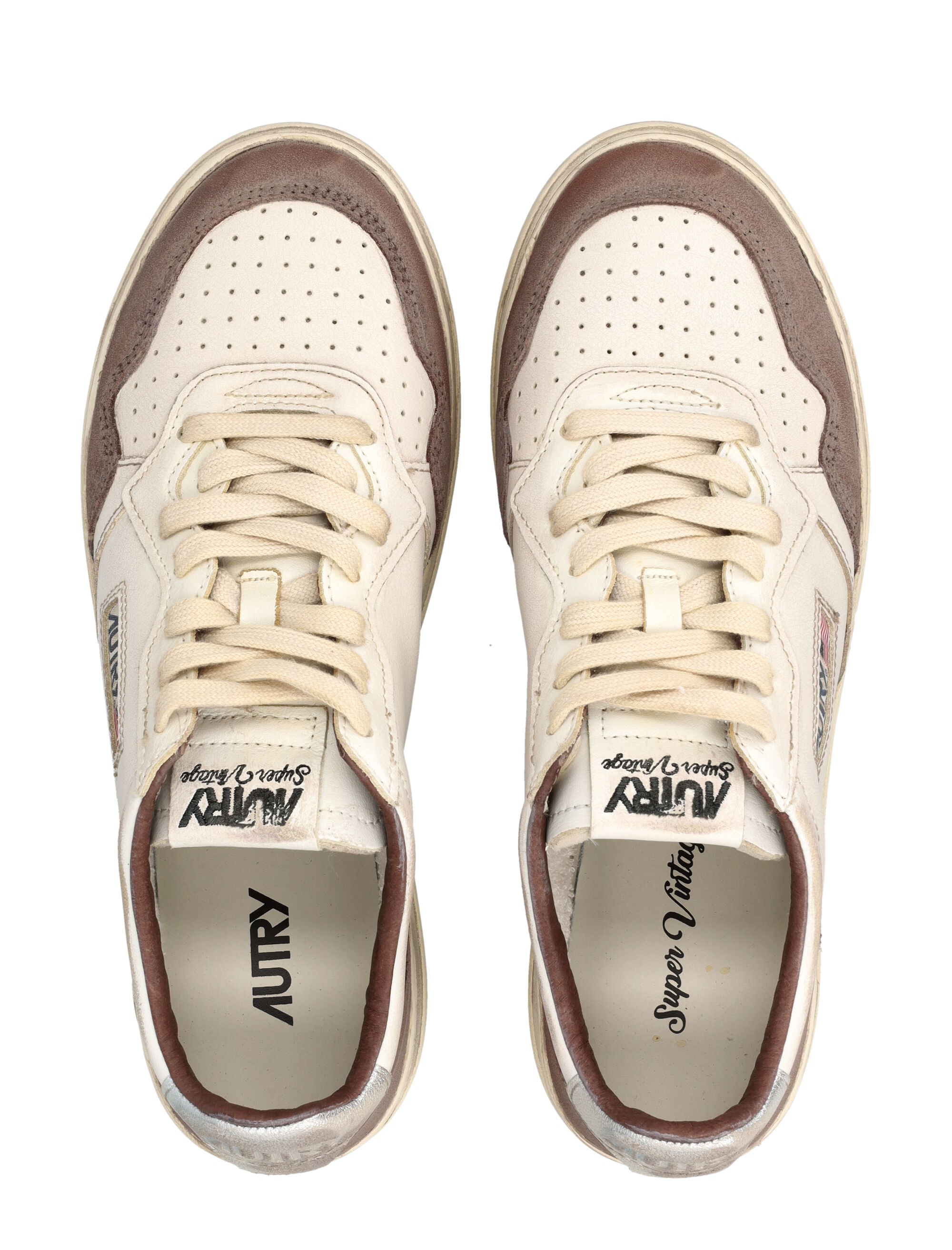Autry Medalist Low Super Vintage Sneakers White/burned Upper