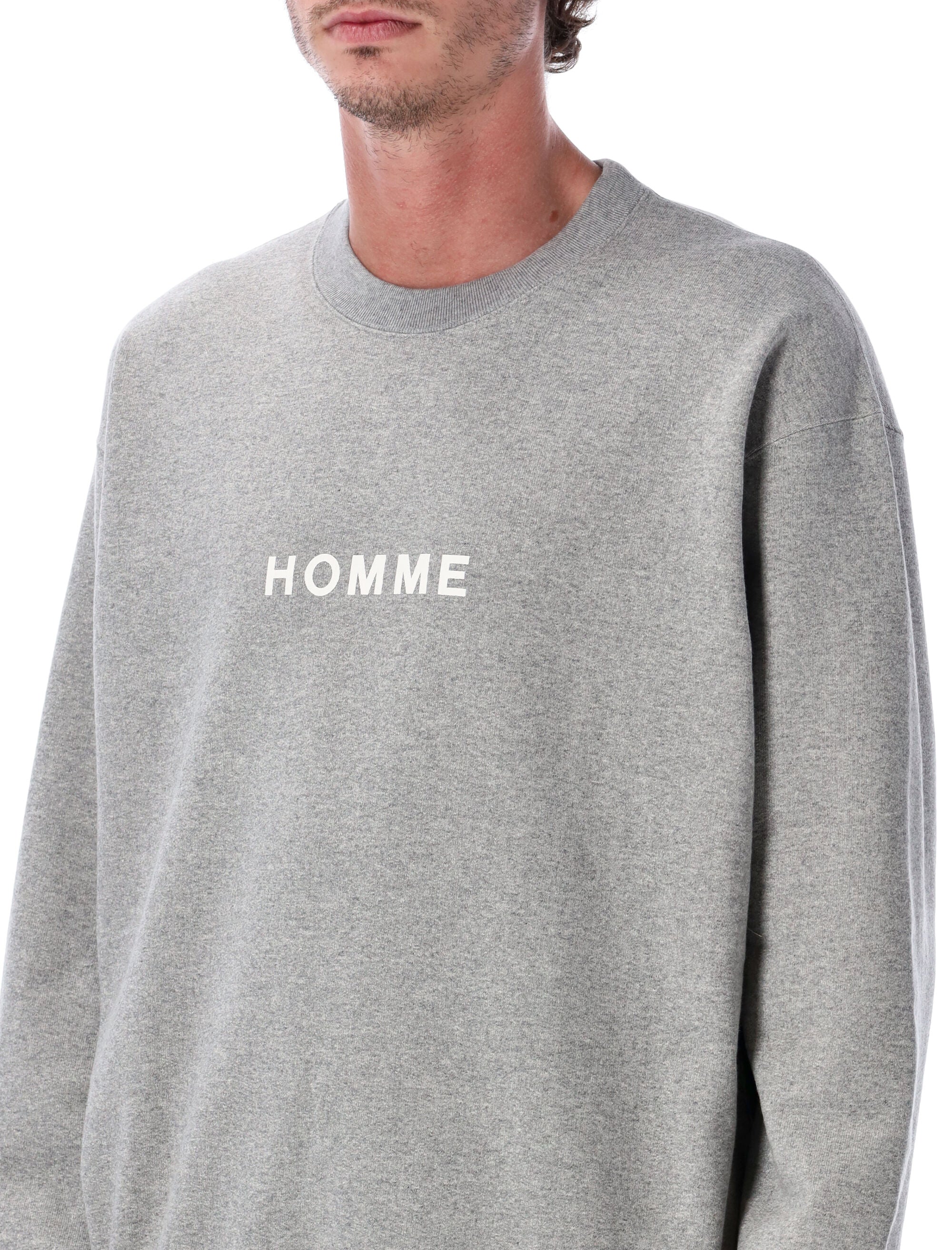 Comme des Garçons Homme Cotton Logo Sweatshirt Grey Mel