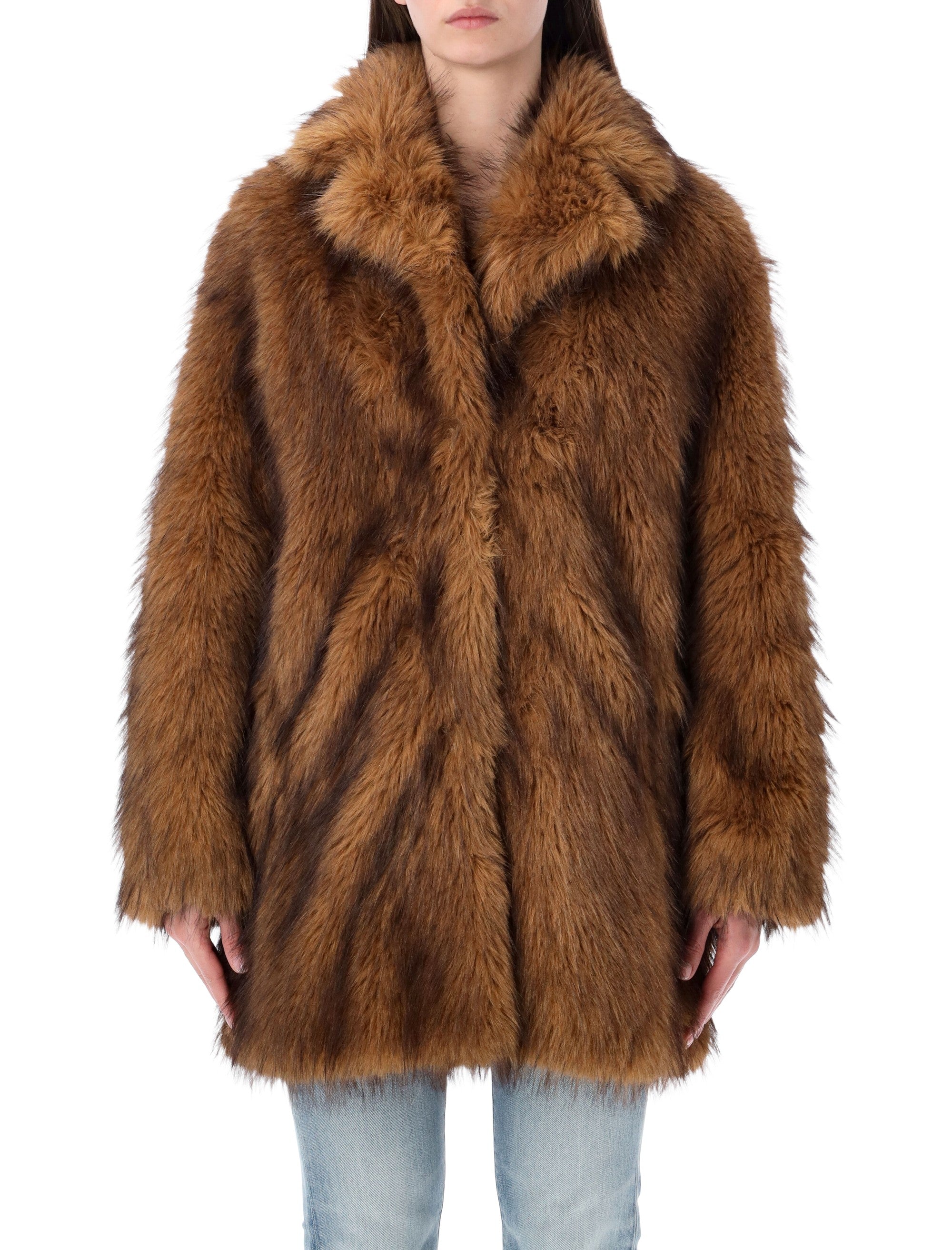Janice faux fur jacket Natural Polyester