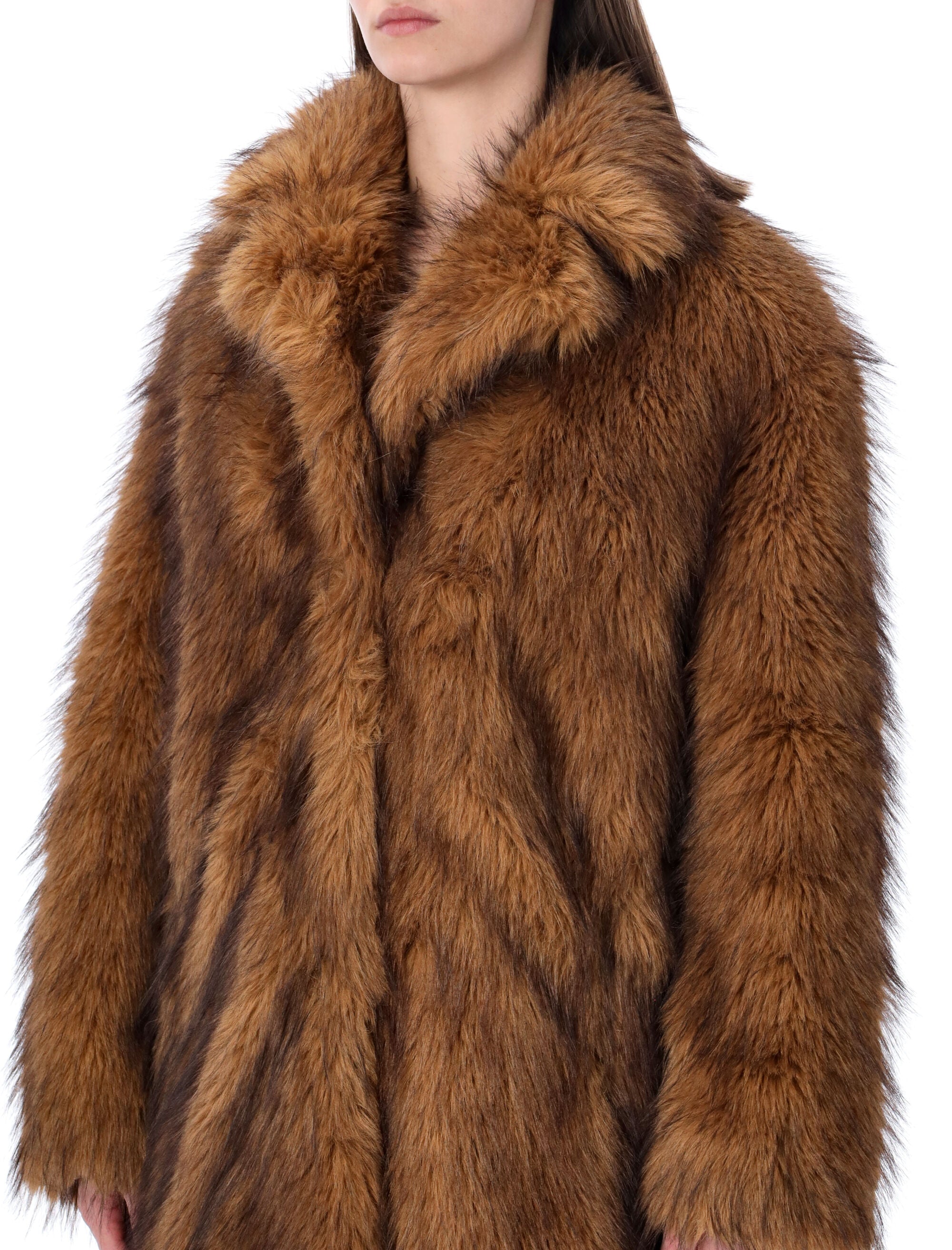 Janice faux fur jacket Natural Polyester