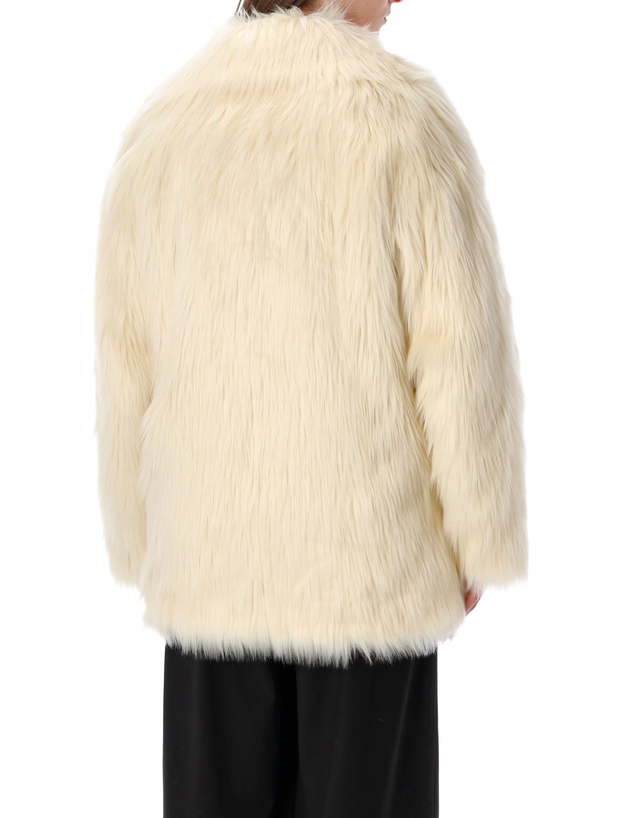 Stand Studio Katalina faux fur coat White Acrylic Jacket