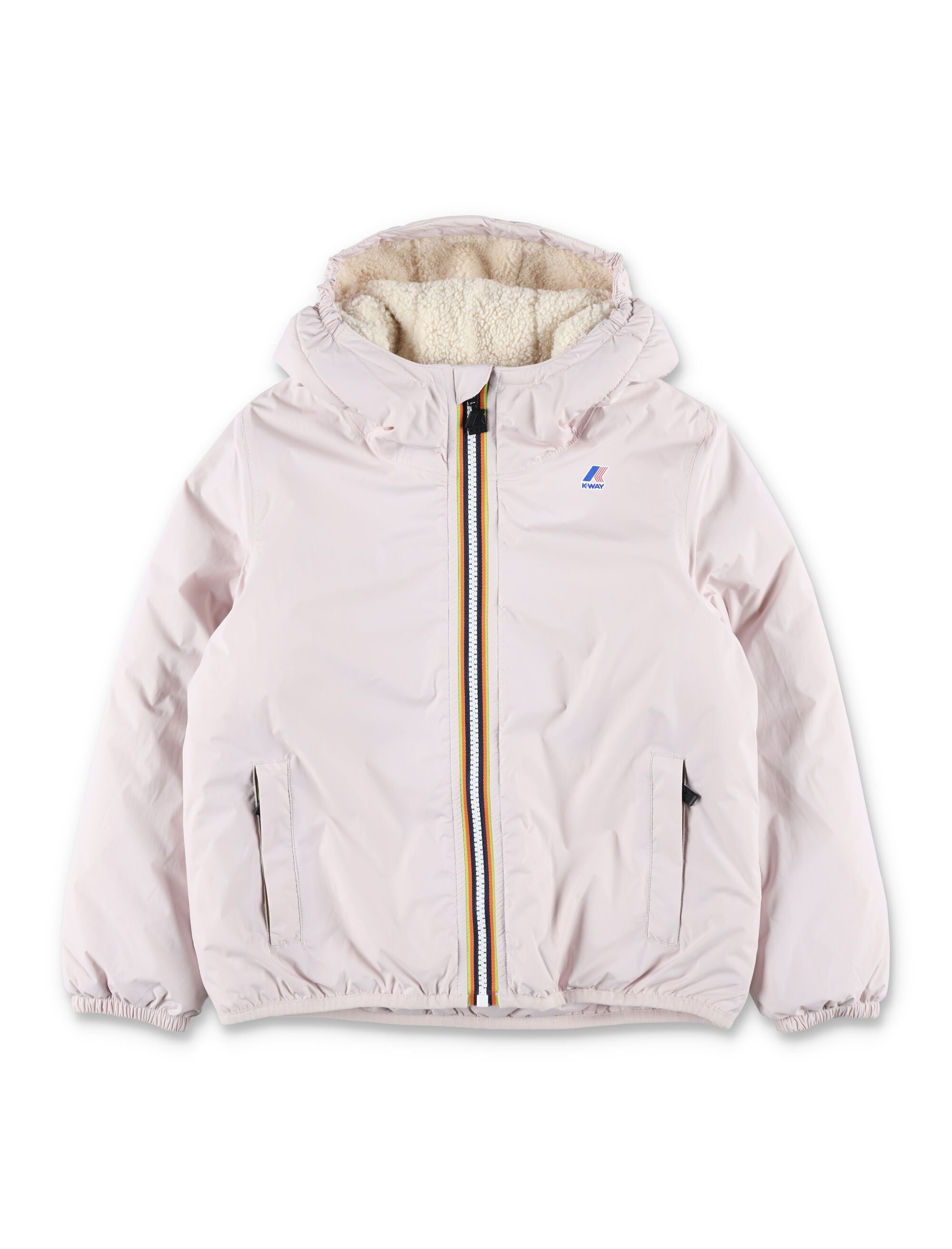 Kid - K-Way Le Vrai 4.0 Claude Orsetto Jacket Light Pink Polyamide Lining