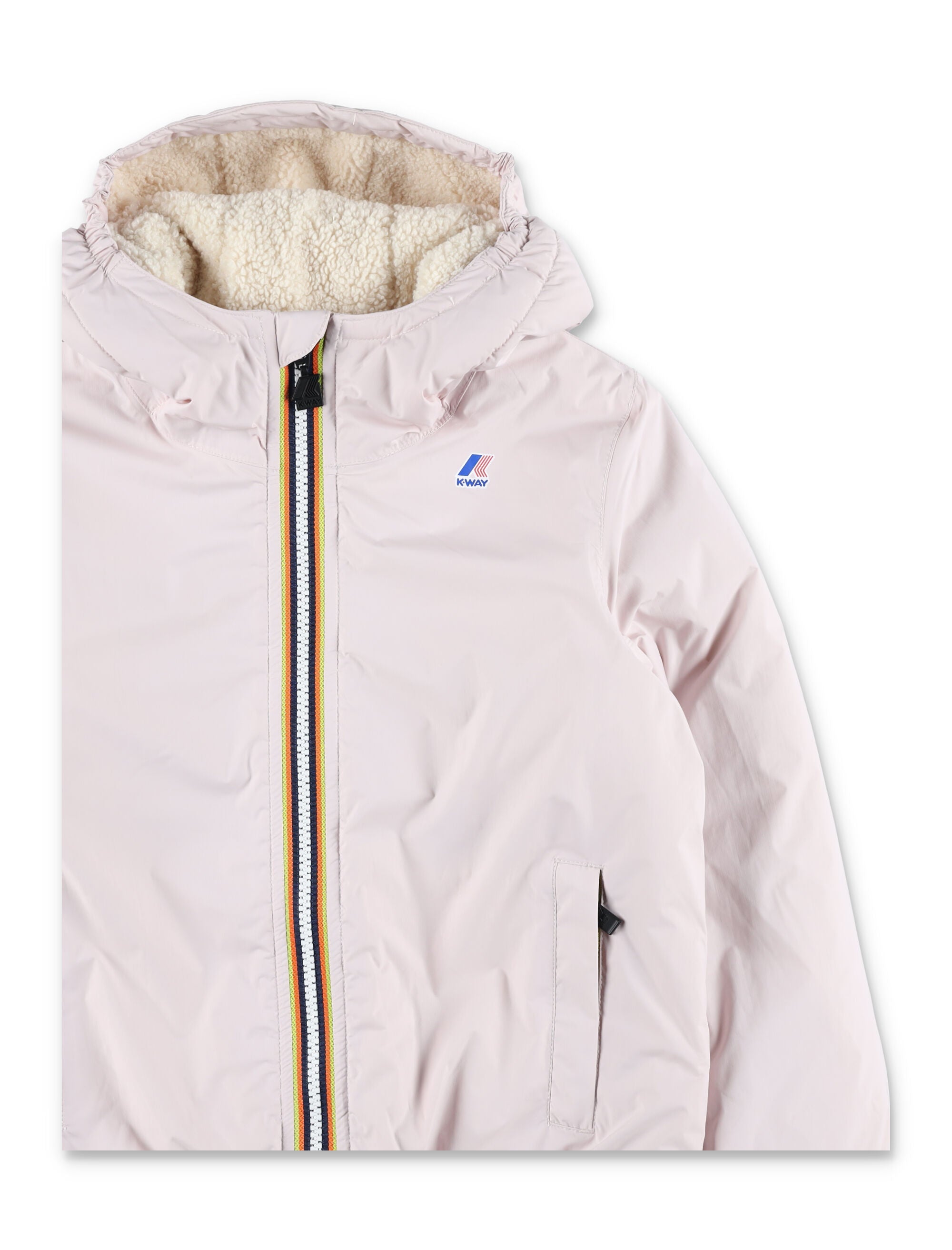 Kid - K-Way Le Vrai 4.0 Claude Orsetto Jacket Light Pink Polyamide Lining
