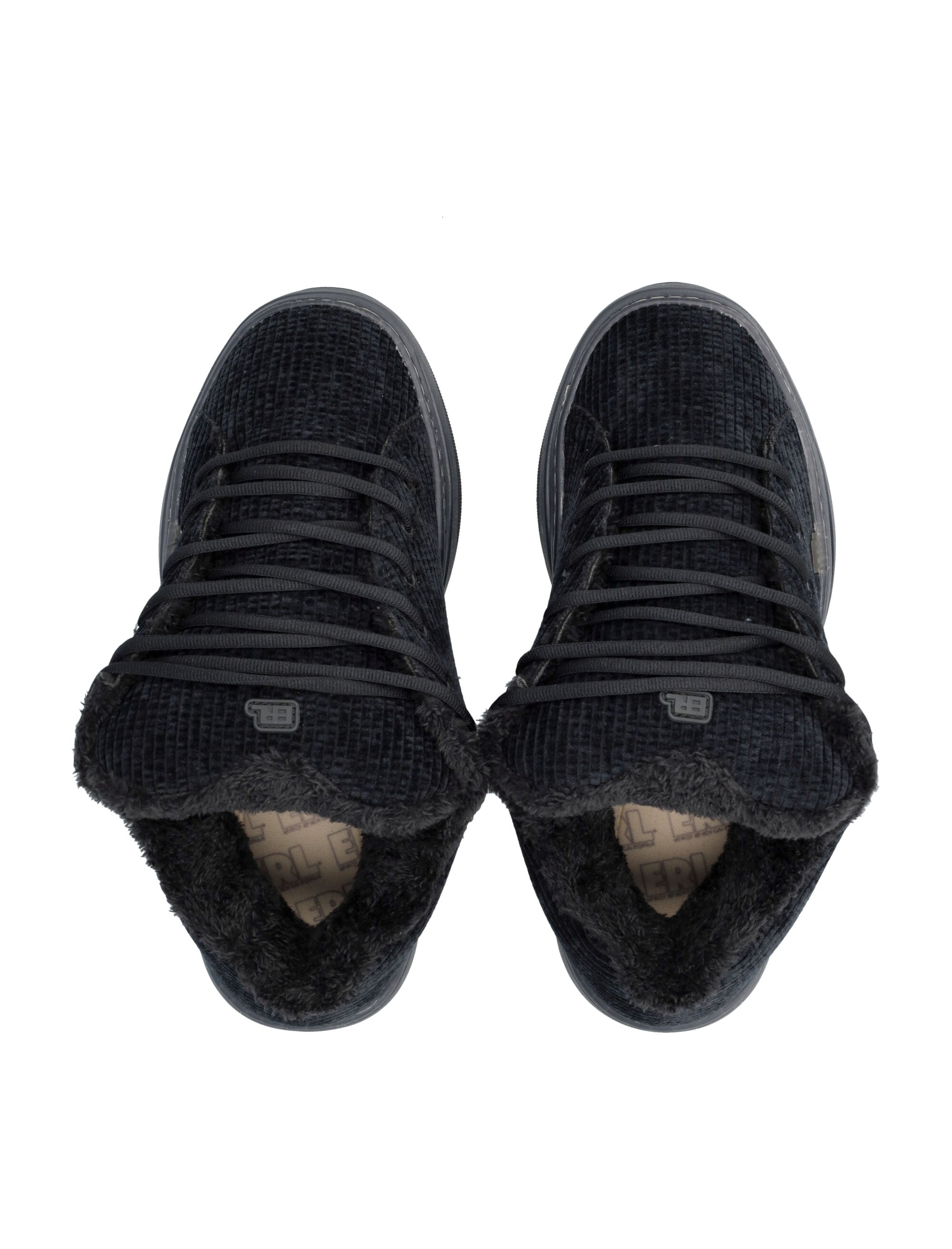ERL Vamp Black Velvet Sneakers Upper