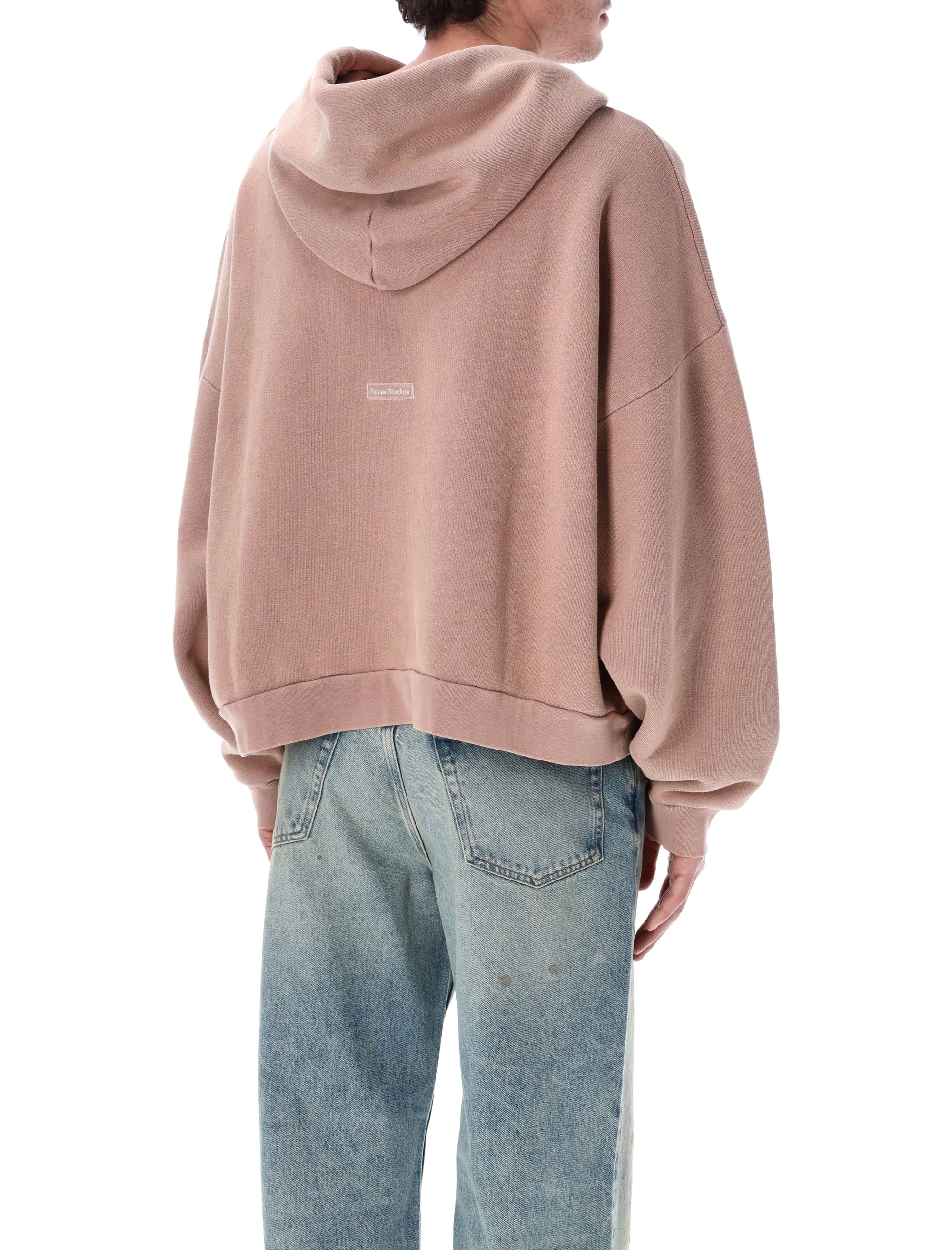 Acne Studios rubber stamp logo hoodie Lavender Purple Organic Cotton Sweatshirt