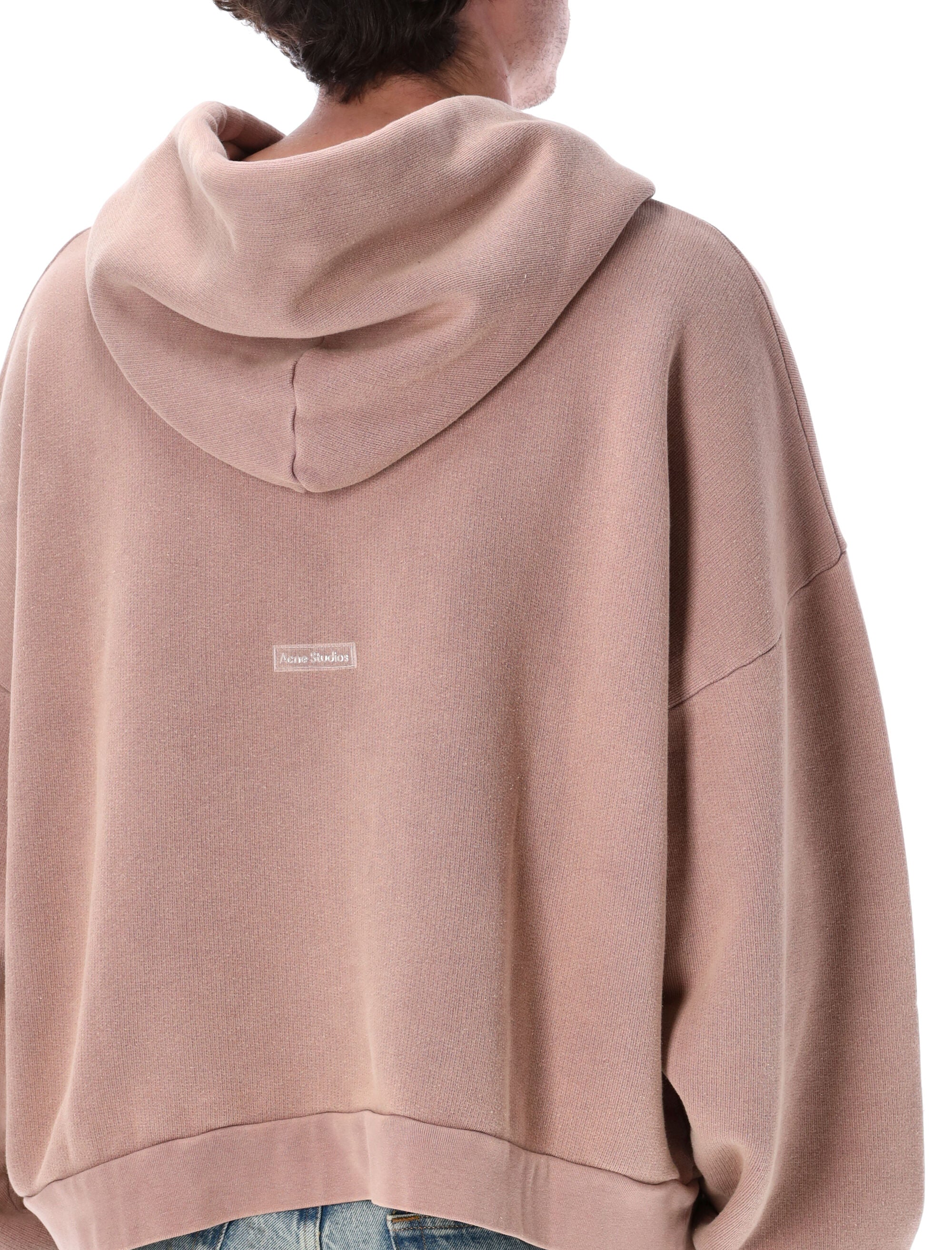 Acne Studios rubber stamp logo hoodie Lavender Purple Organic Cotton Sweatshirt
