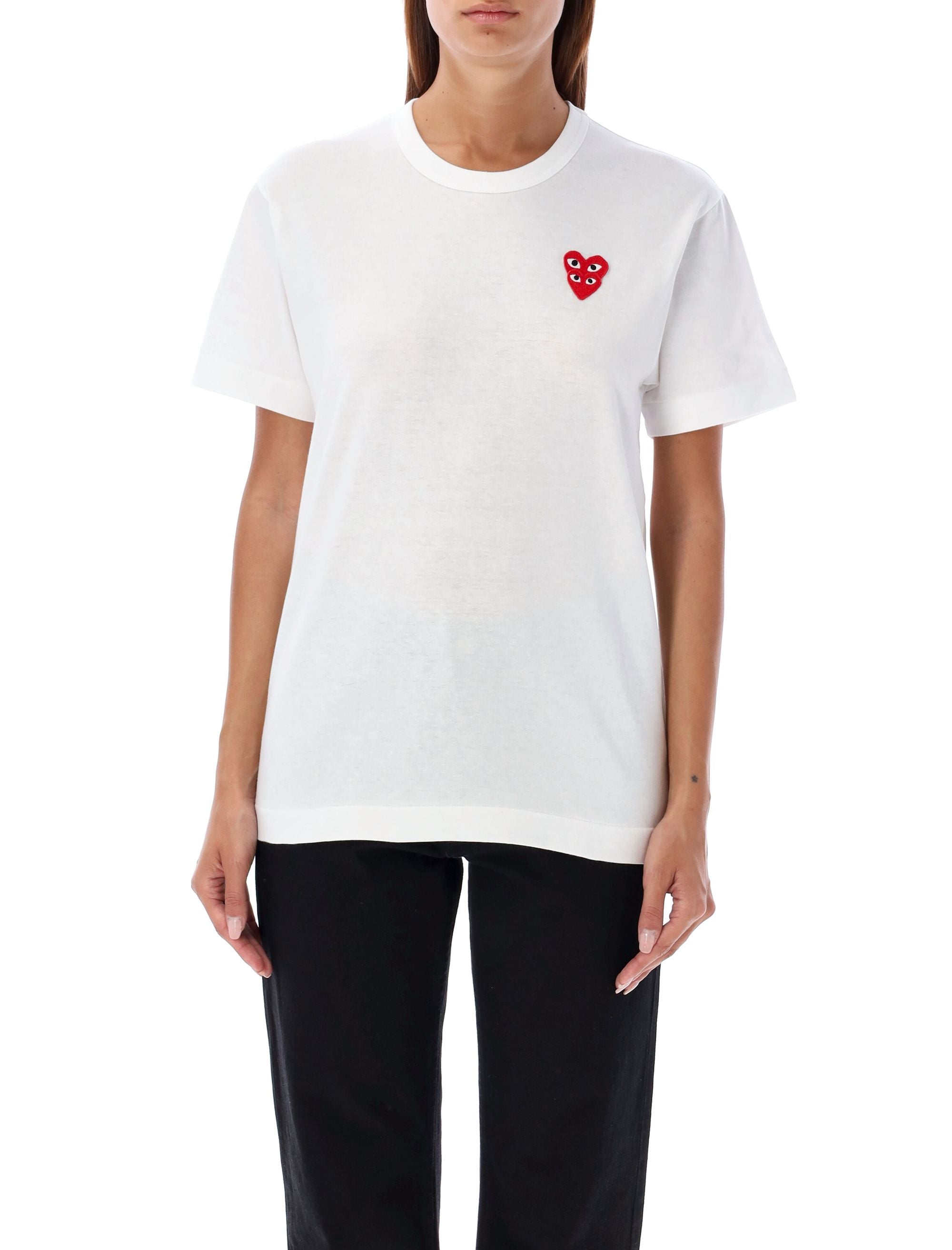 Double patch t-shirt White Cotton Tshirt