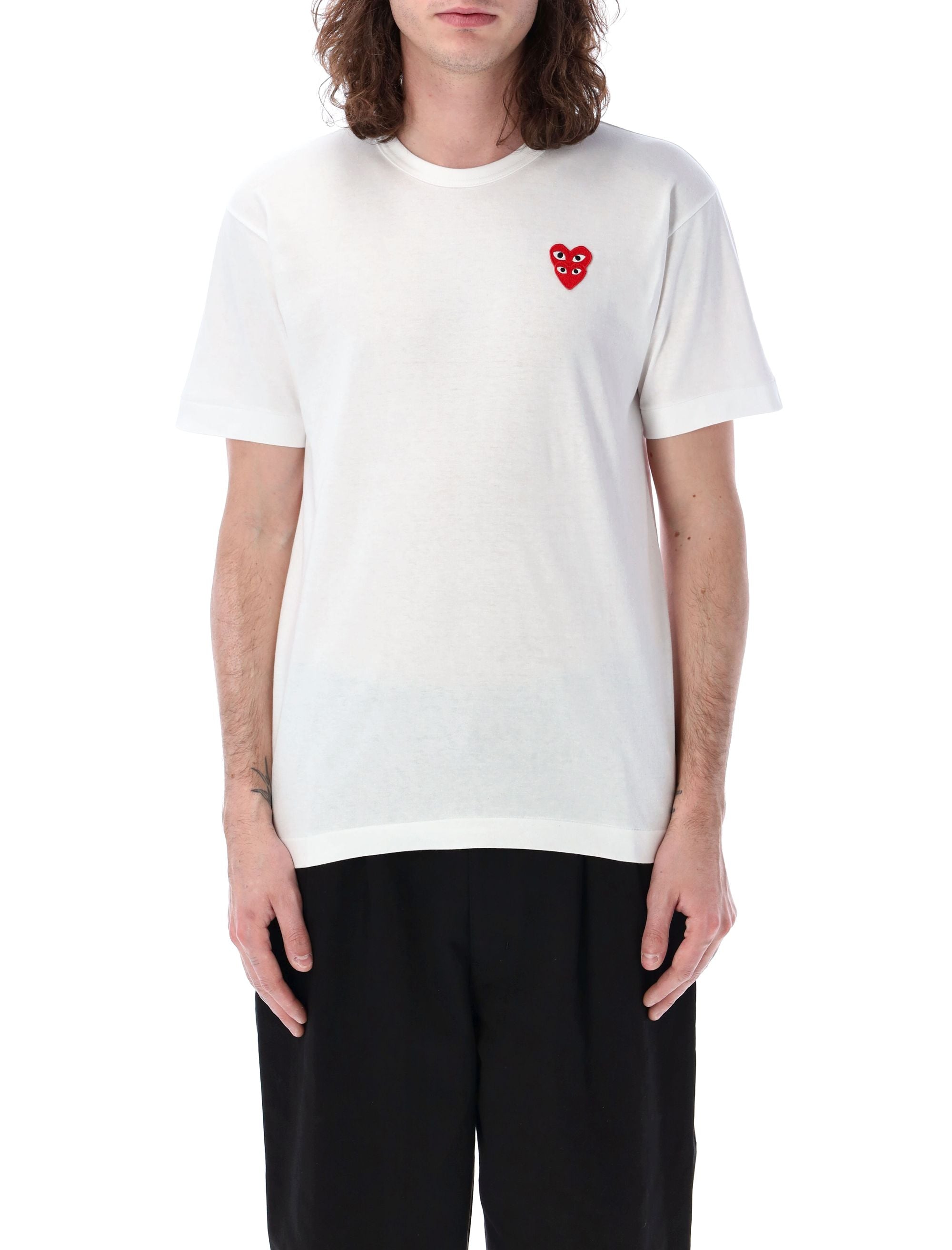 Double patch t-shirt White Cotton Tshirt