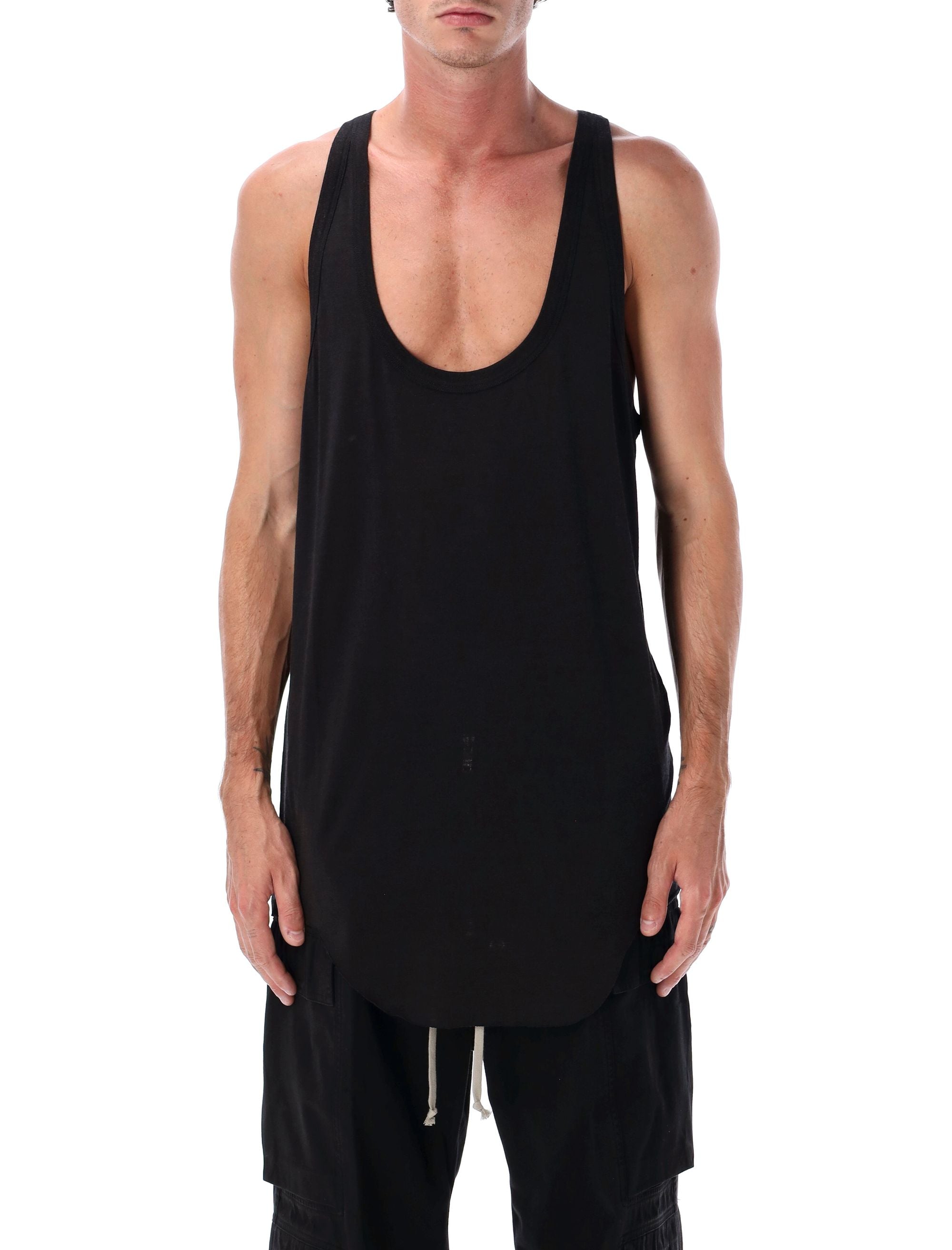 Rick Owens Pony Tank Wool and Silk Black New