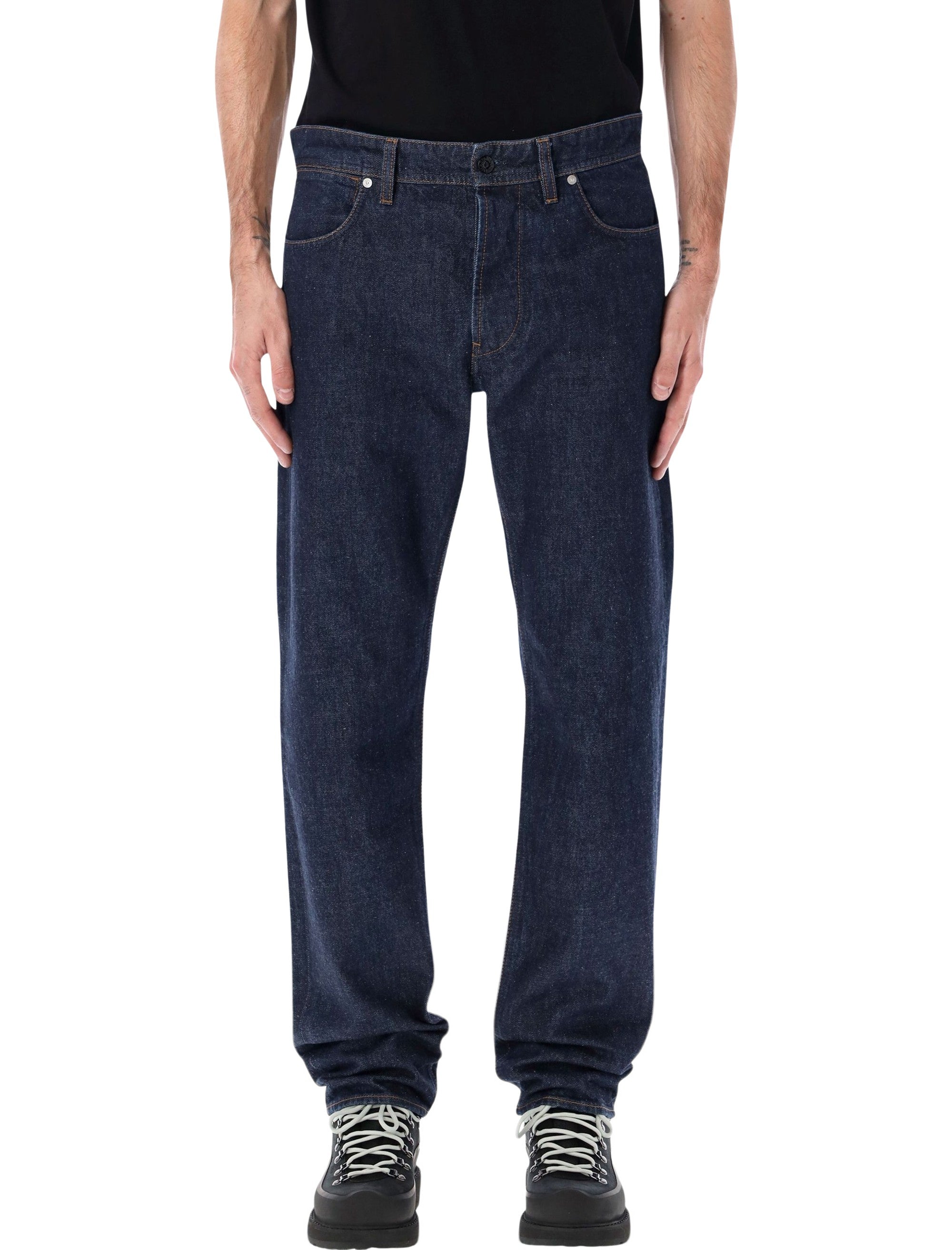 Stone Island indigo rinsed denim jeans Dk Blue Cotton