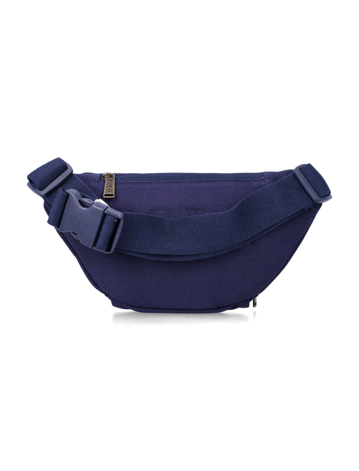 Polo Ralph Lauren navy canvas belt bag with embroidered flag Cotton