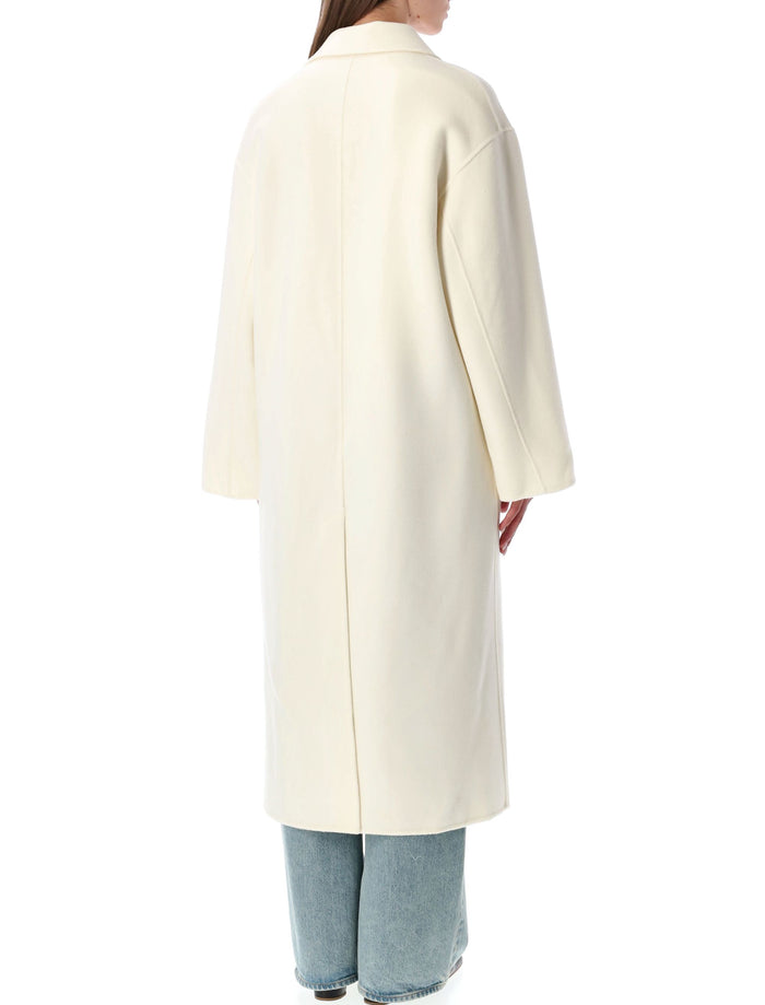 Borneo Oversized Wool and Cashmere Coat Ivory