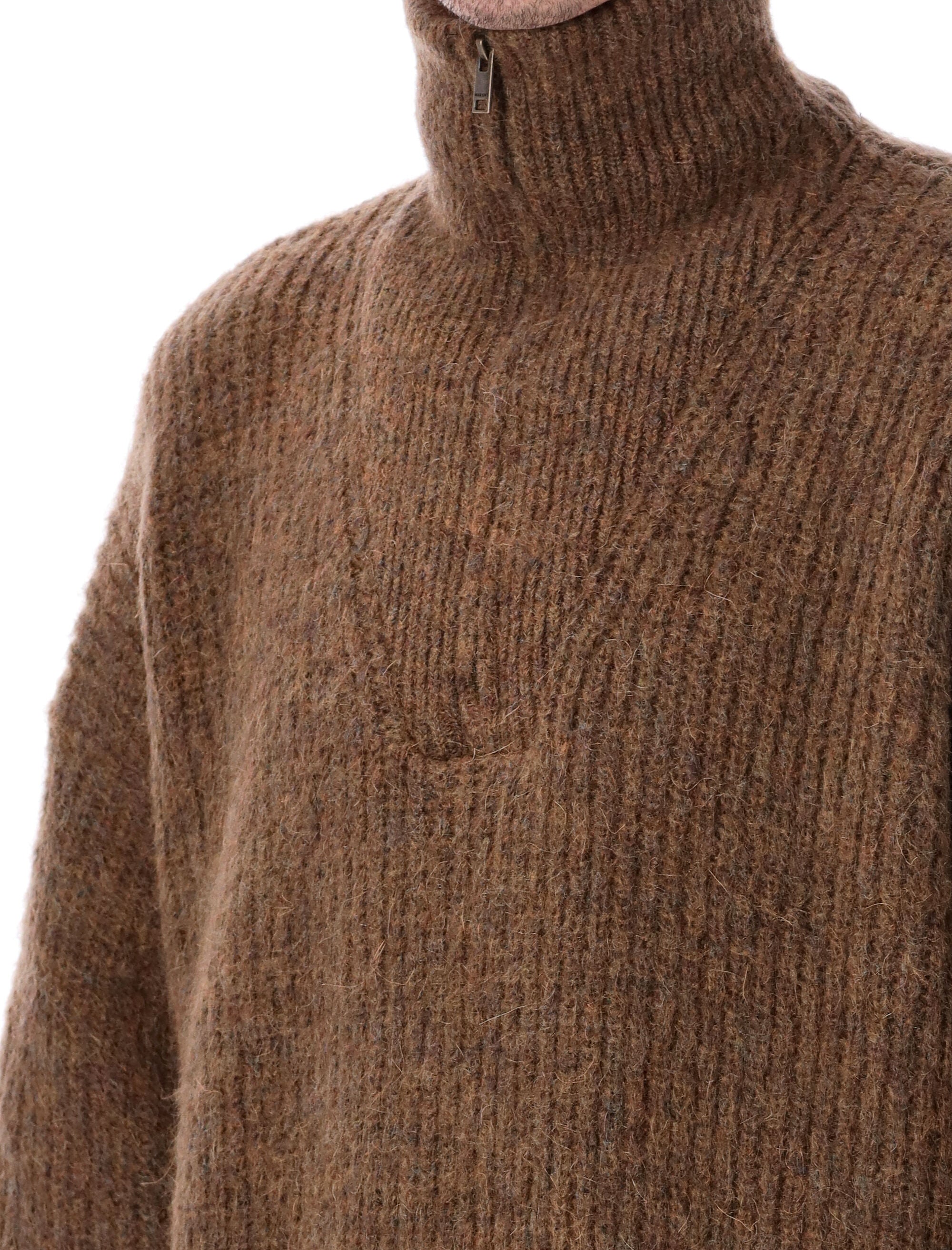 Dinan sweater Brown Mohair