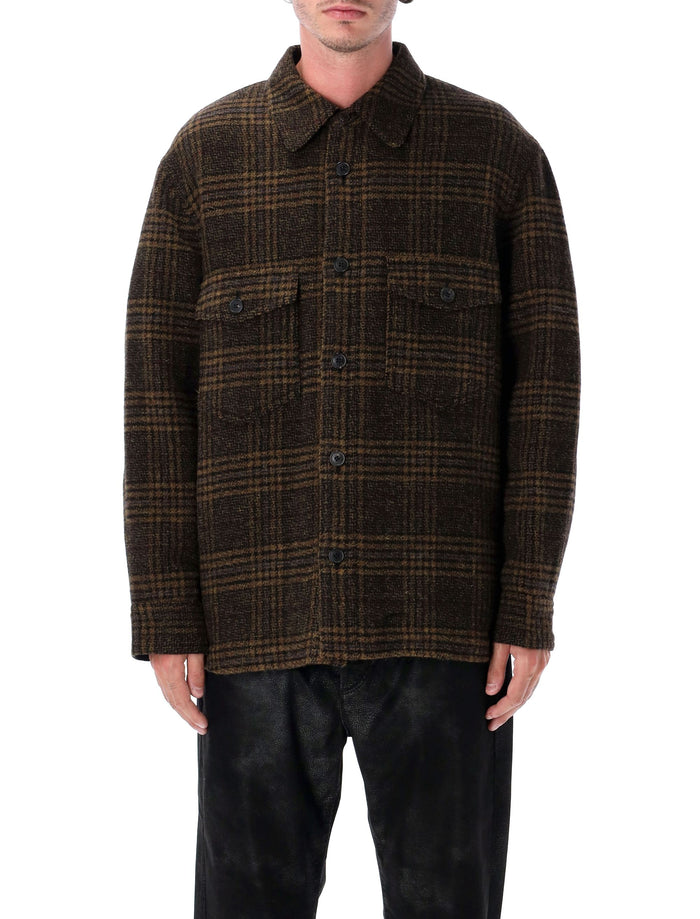 Kervey jacket Khaki Check Virgin Wool Lining