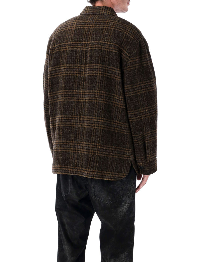 Kervey jacket Khaki Check Virgin Wool Lining