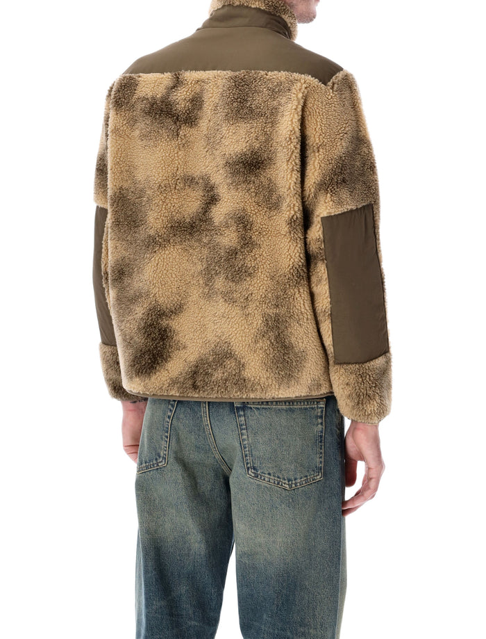 Corridor Deep Pile Fleece Zip Jacket Natural Polyester Fleeces
