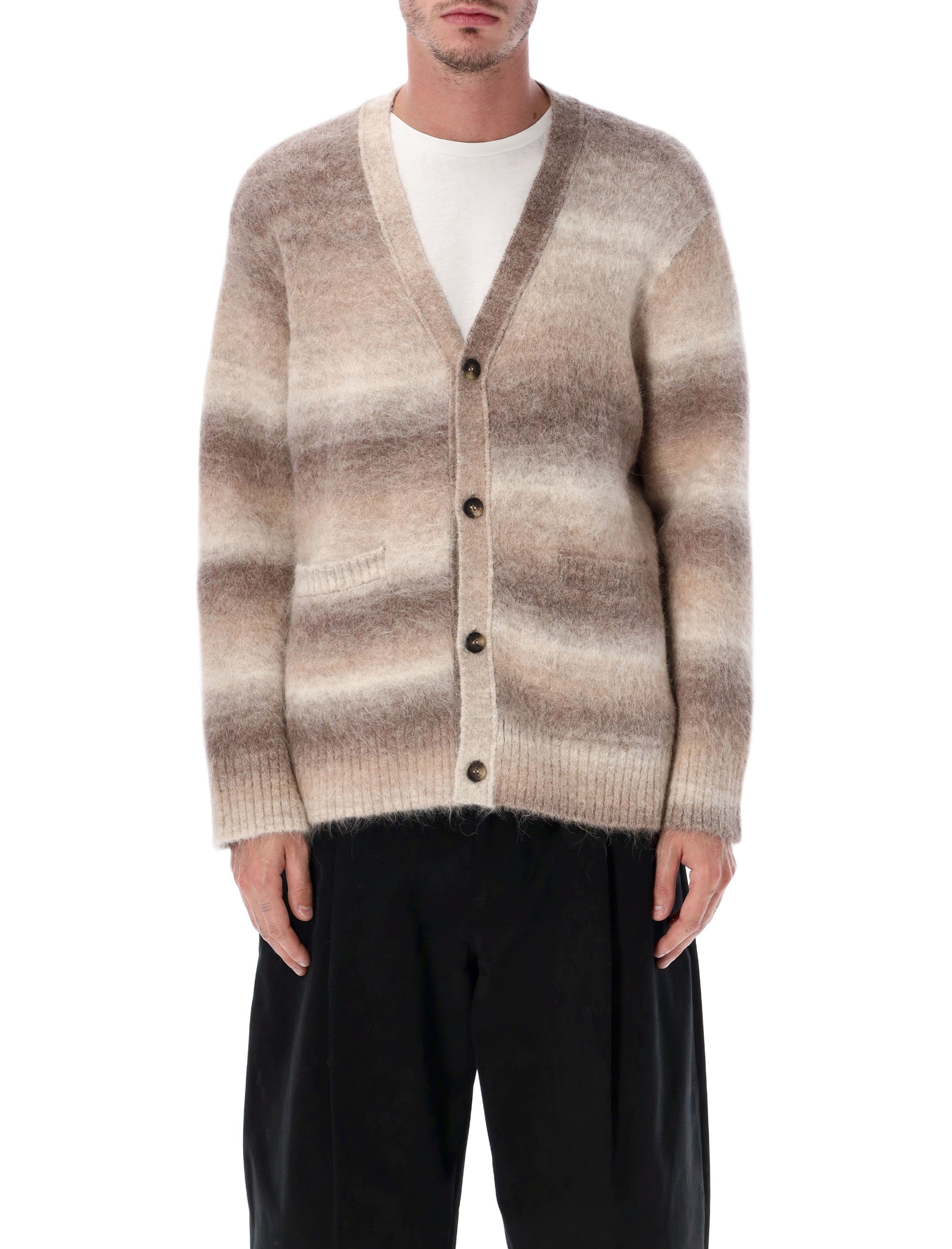 Corridor Ombre Gradient Alpaca Cardigan Natural