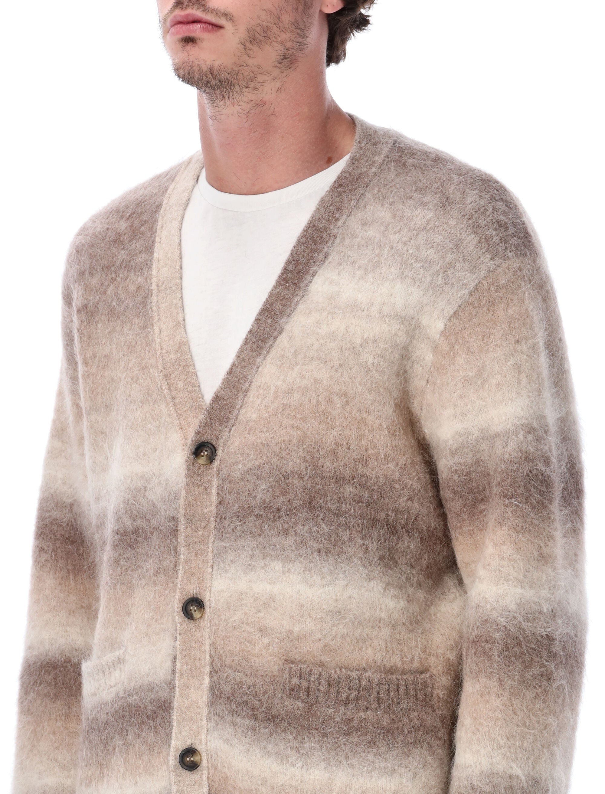 Corridor Ombre Gradient Alpaca Cardigan Natural