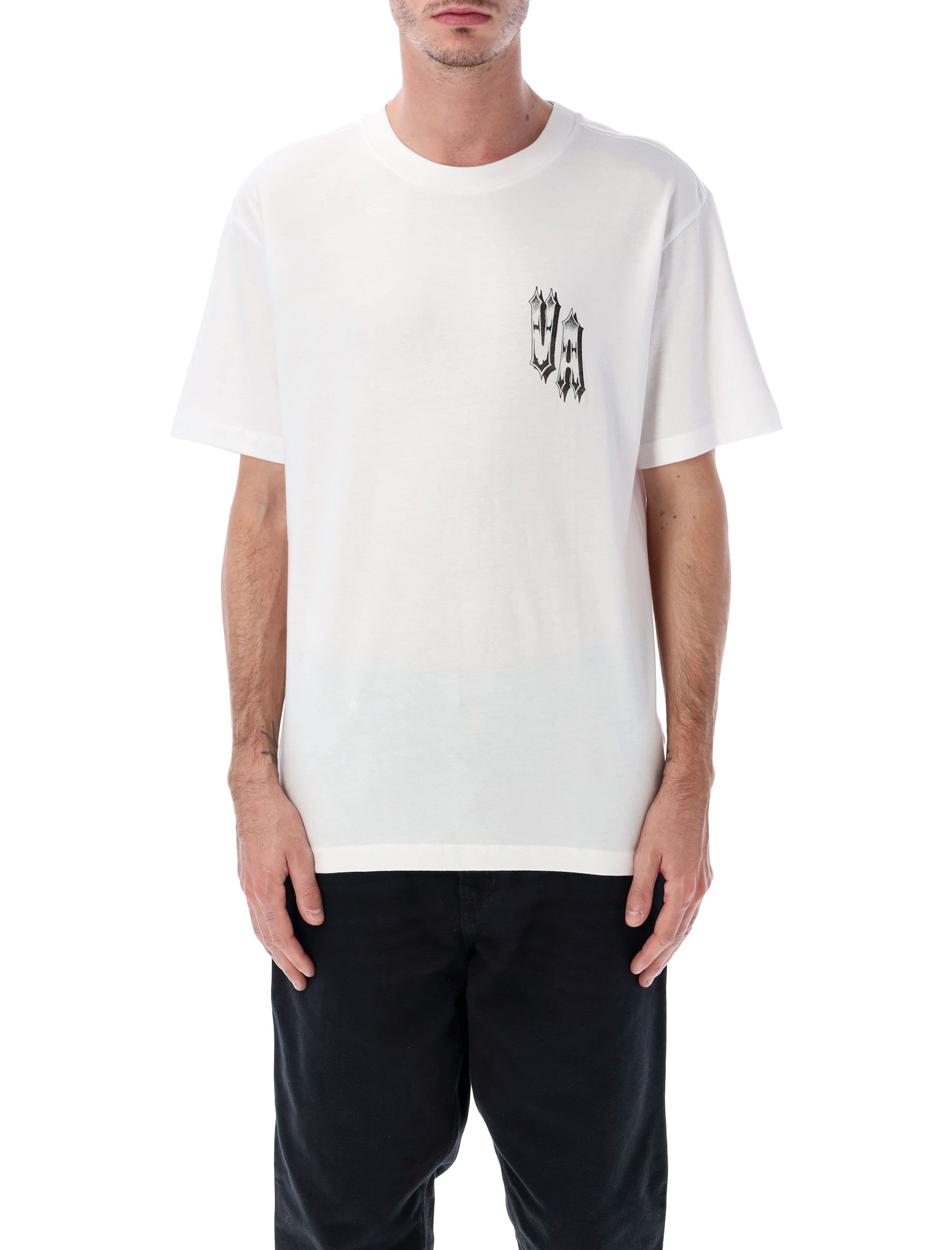 RVCA Double Trouble white t-shirt Cotton Tshirt