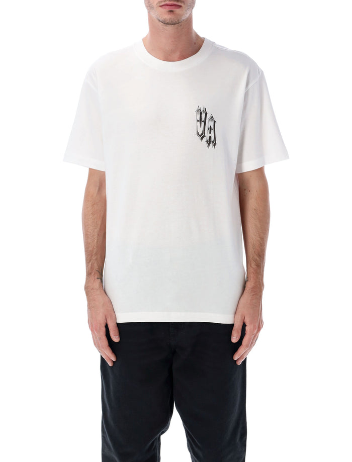 RVCA Double Trouble white t-shirt Cotton Tshirt