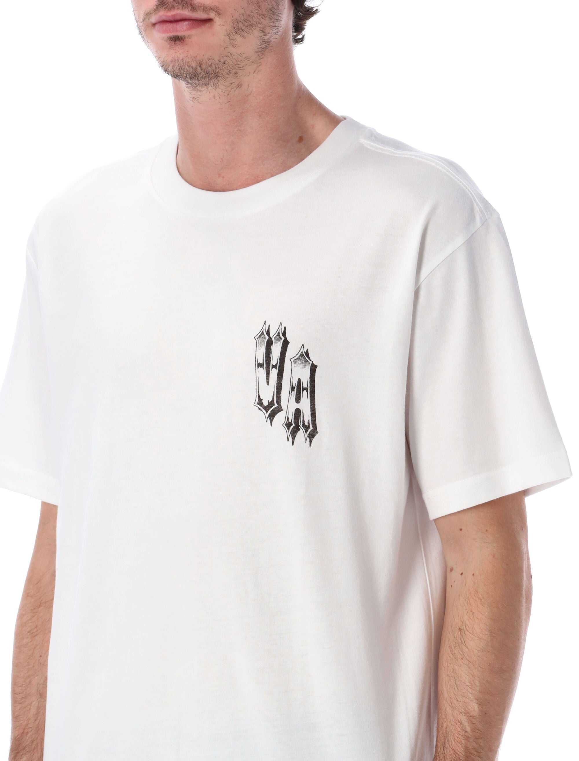 RVCA Double Trouble white t-shirt Cotton Tshirt