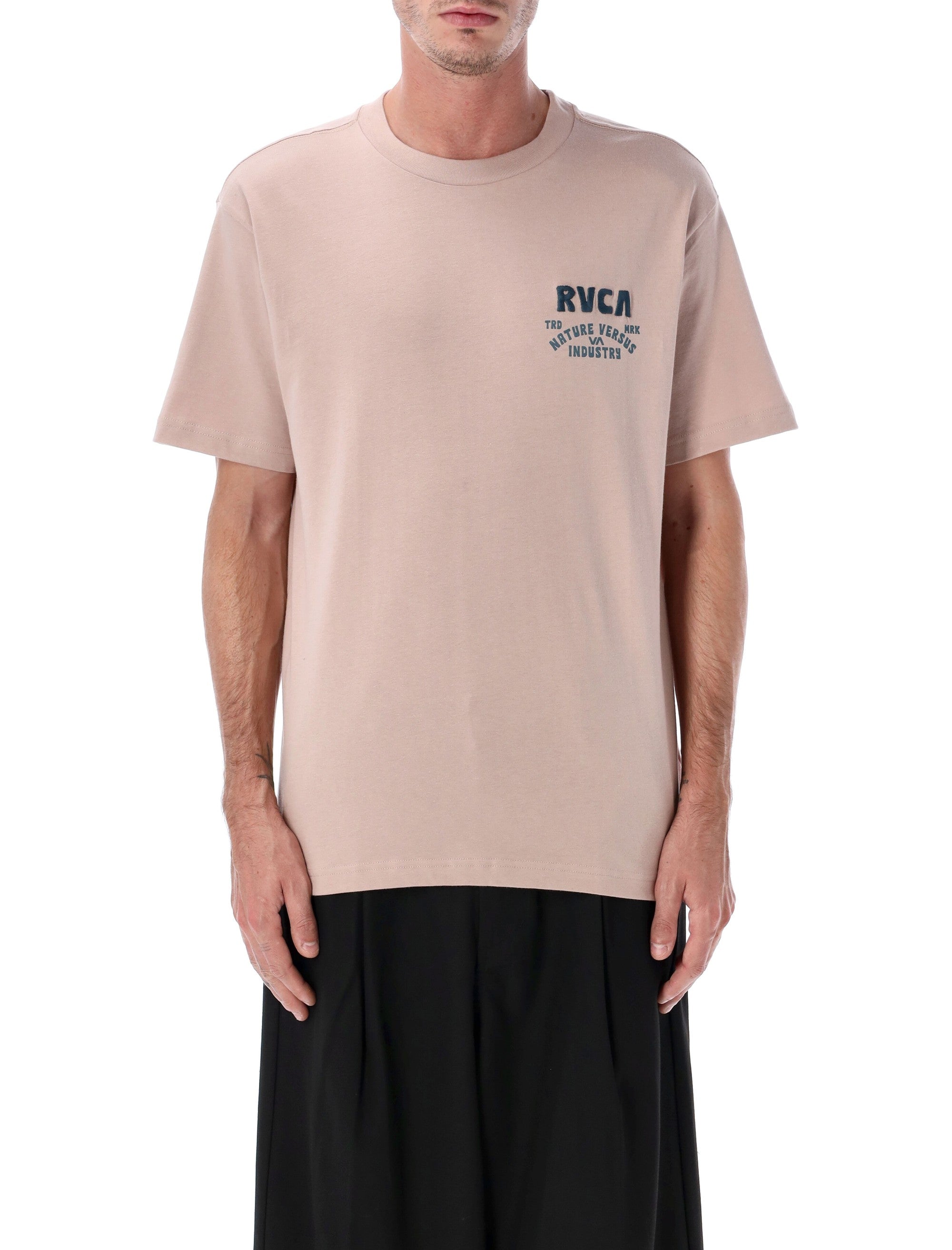 RVCA Ridge relaxed organic cotton t-shirt Mauve