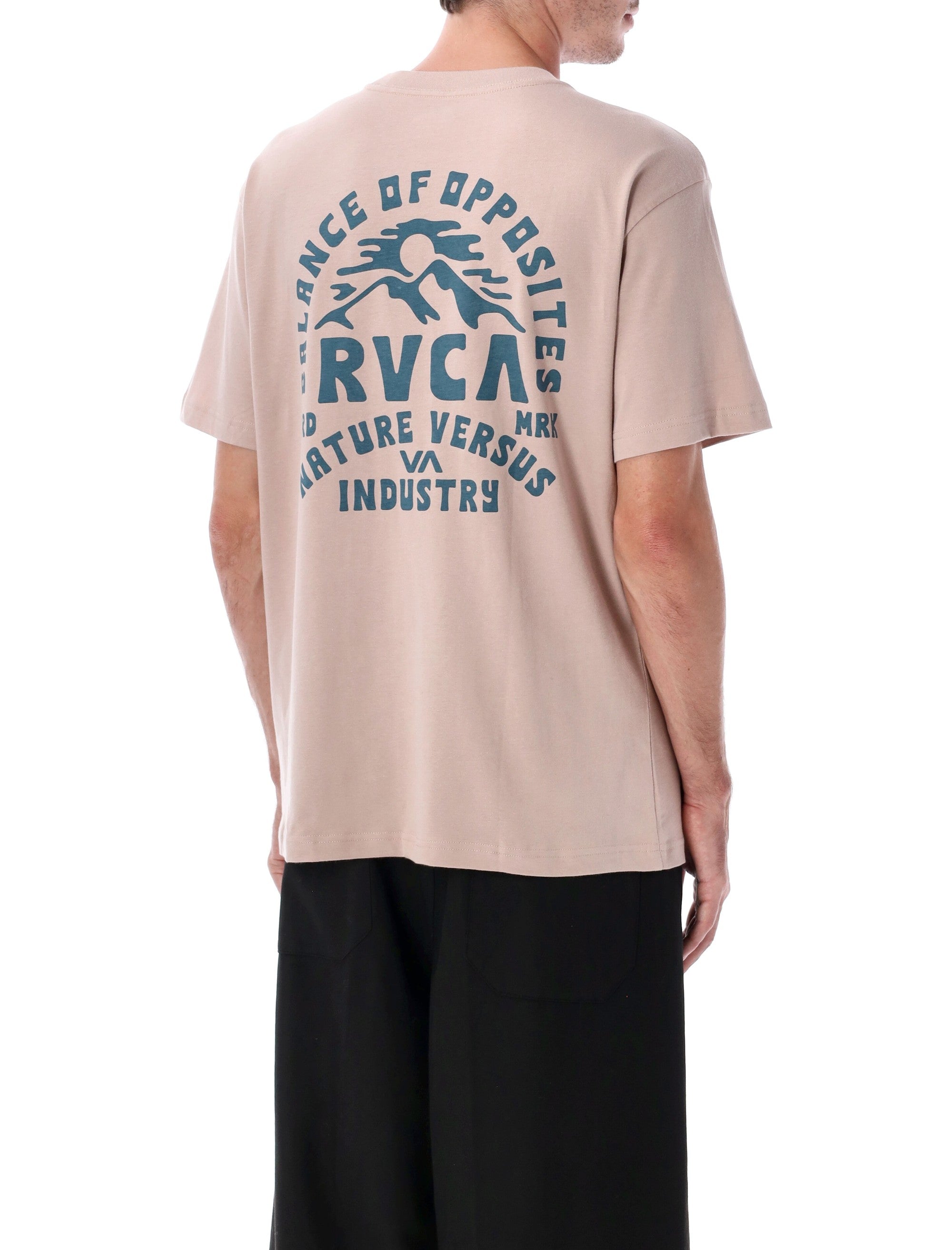 RVCA Ridge relaxed organic cotton t-shirt Mauve
