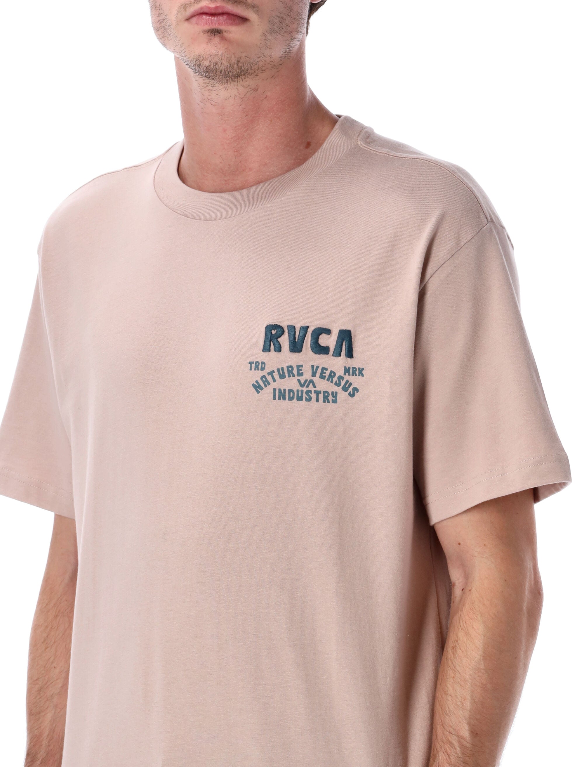 RVCA Ridge relaxed organic cotton t-shirt Mauve