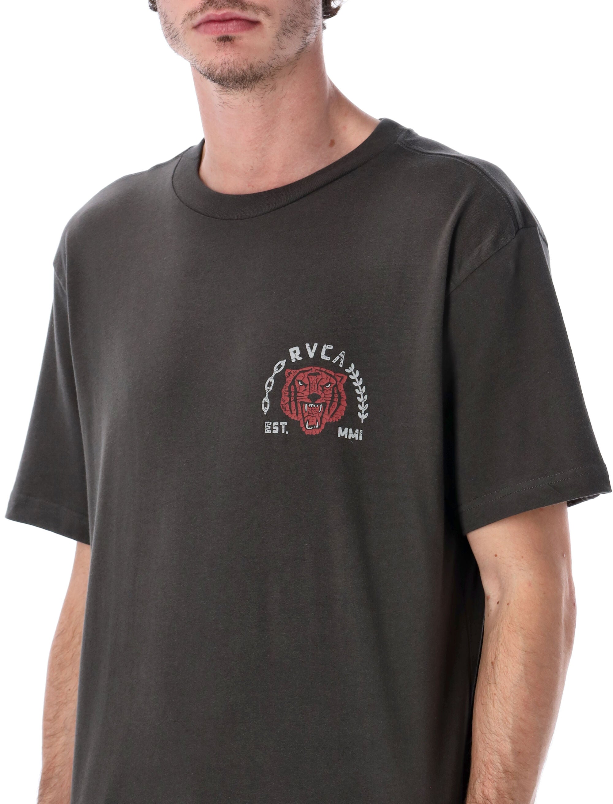 RVCA Squadron t-shirt Pirate Black Cotton Tshirt
