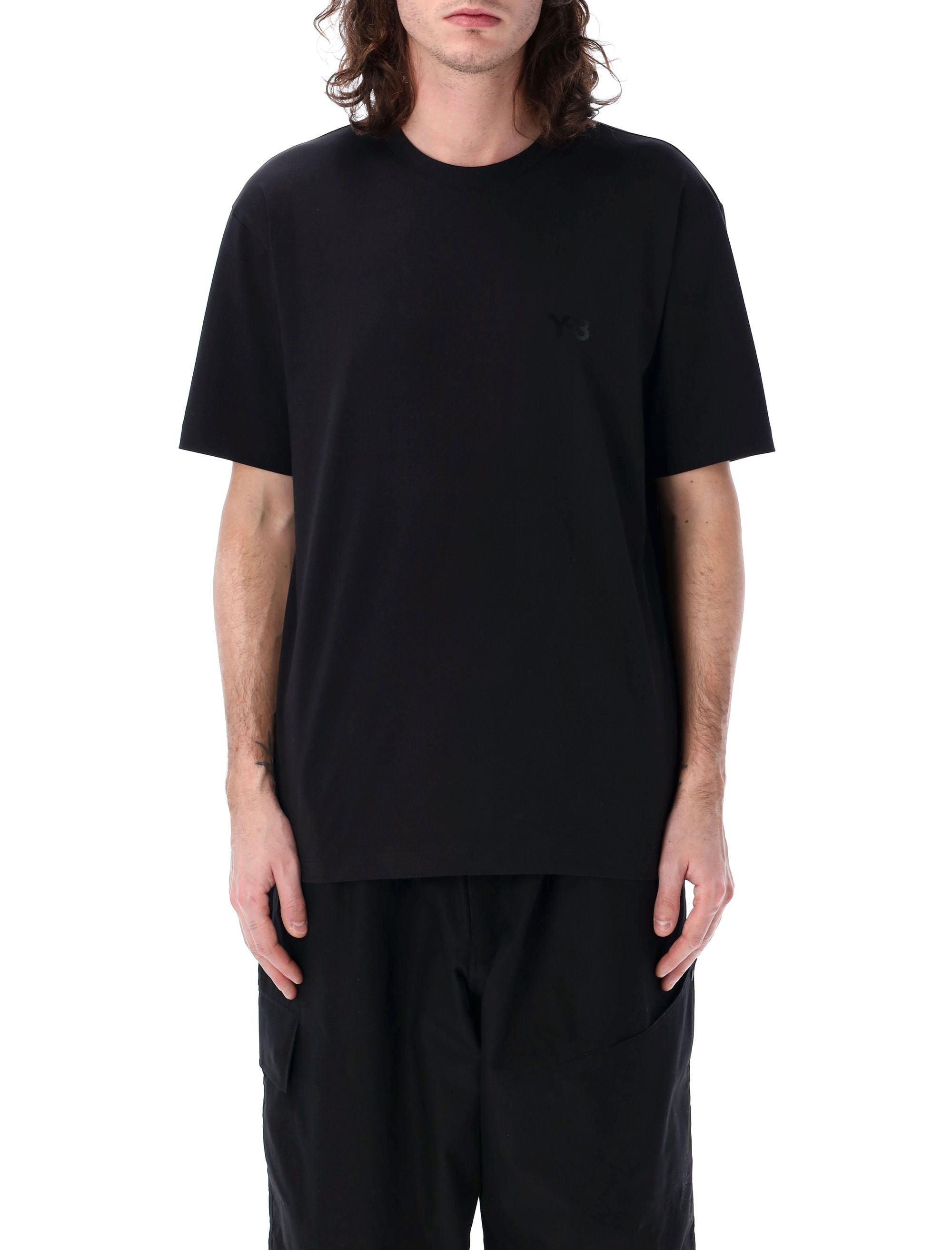 Regular t-shirt Black Cotton Tshirt