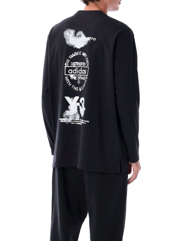 Graphic long sleeves t-shirt Black Cotton