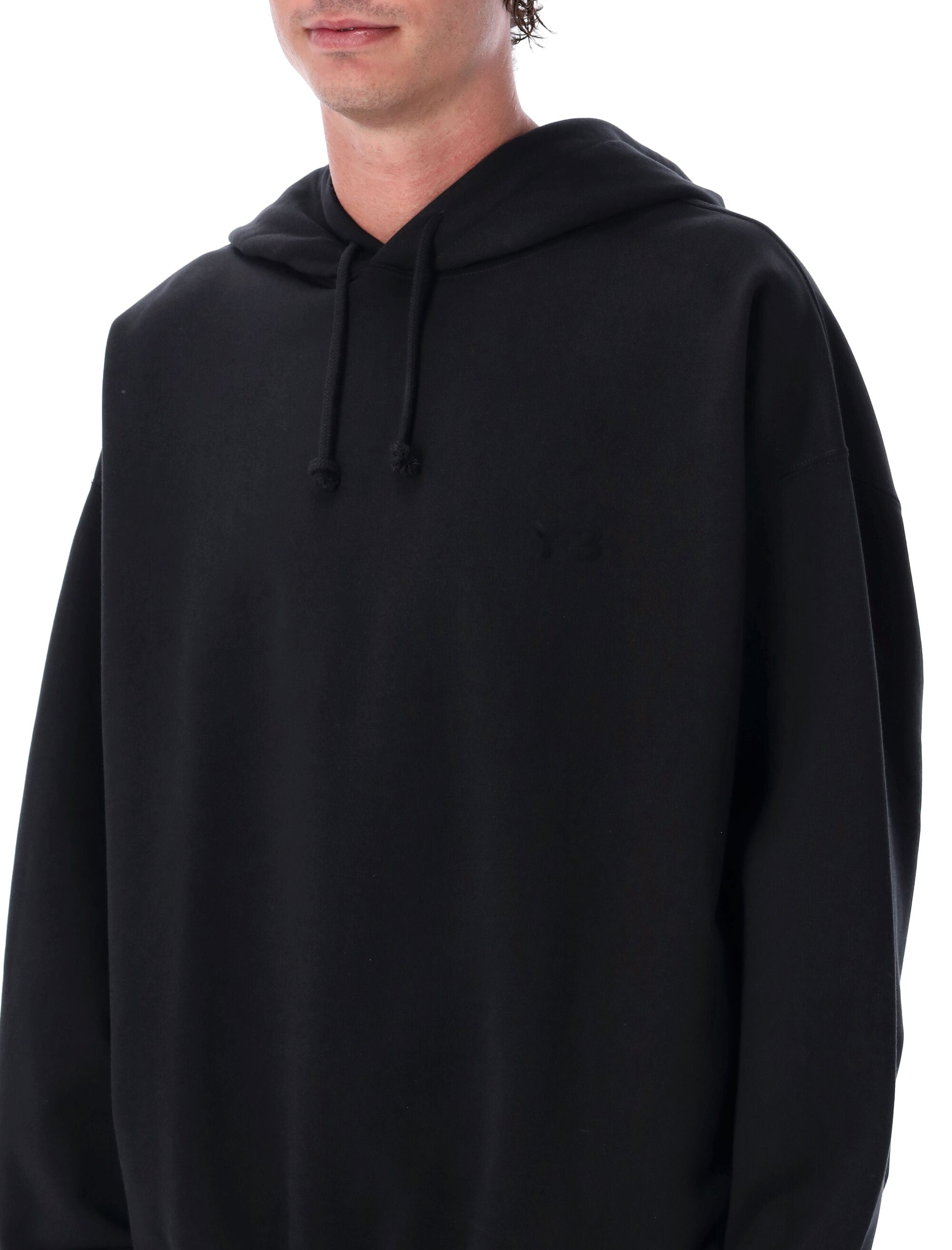 Y-3 FT oversized brushed cotton hoodie Black Sweatshirt