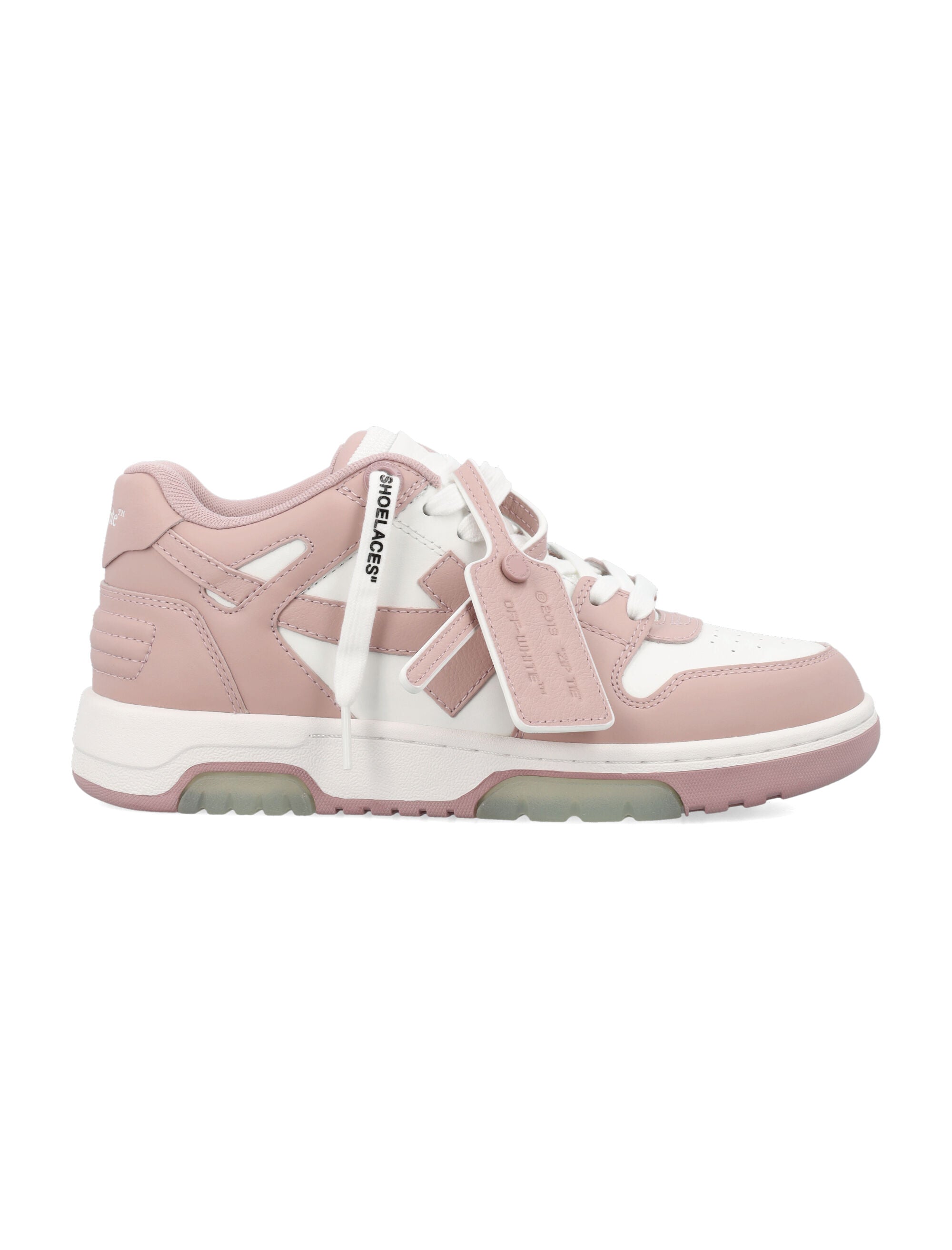 Off-White Out Of Office Womens Sneakers Pink White Upper