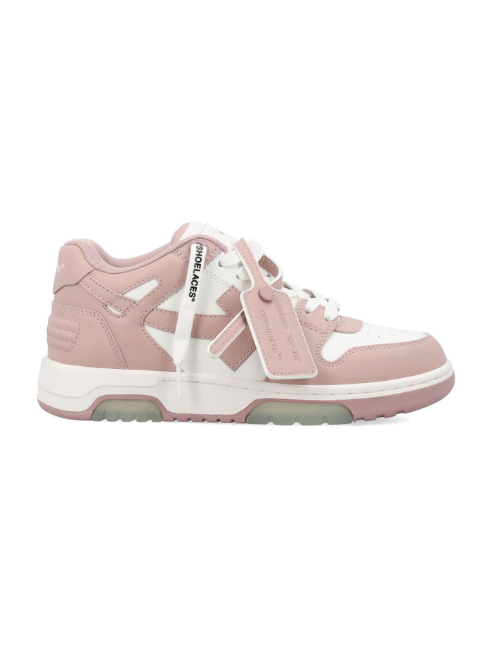 Off-White Out Of Office Womens Sneakers Pink White Upper