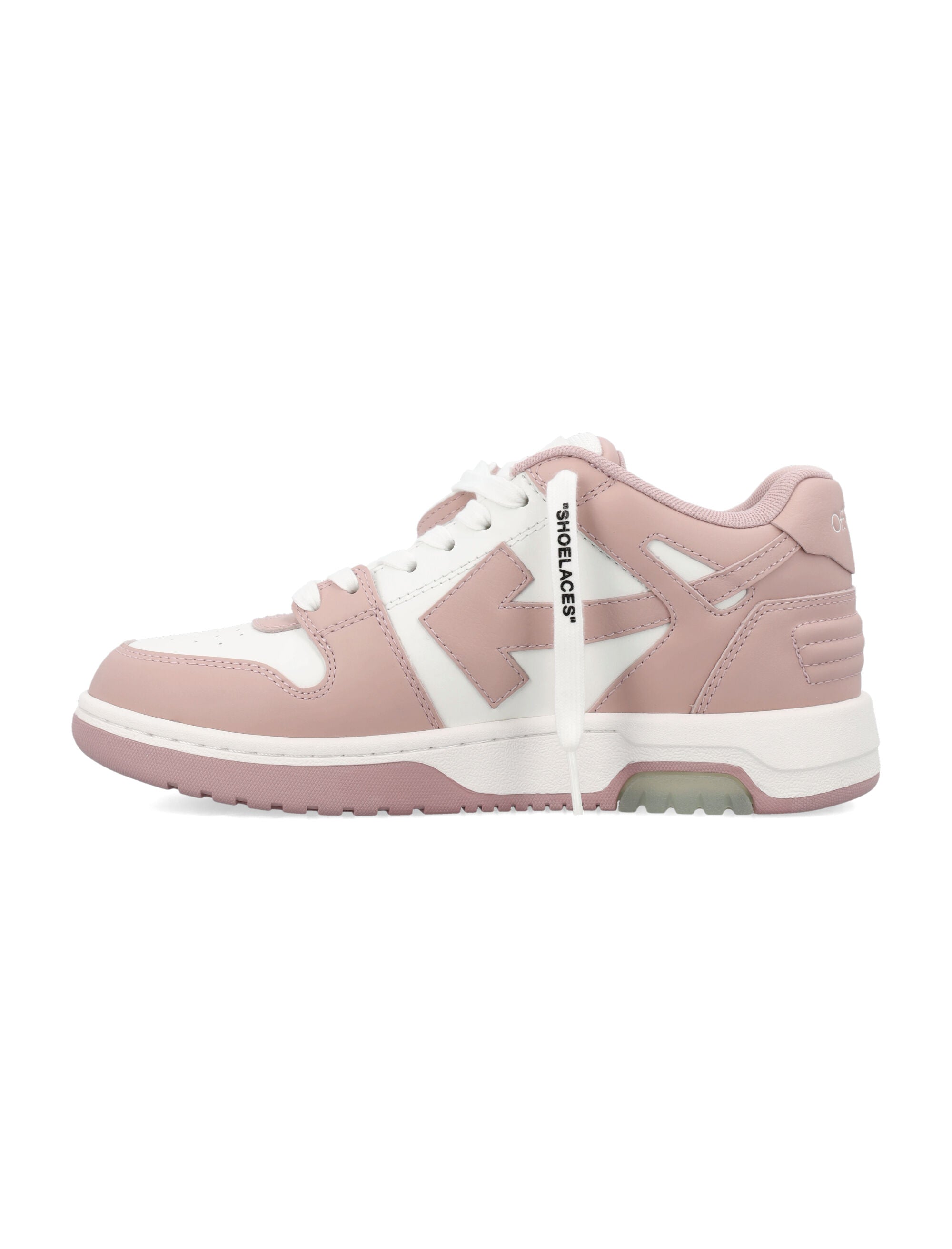 Off-White Out Of Office Womens Sneakers Pink White Upper
