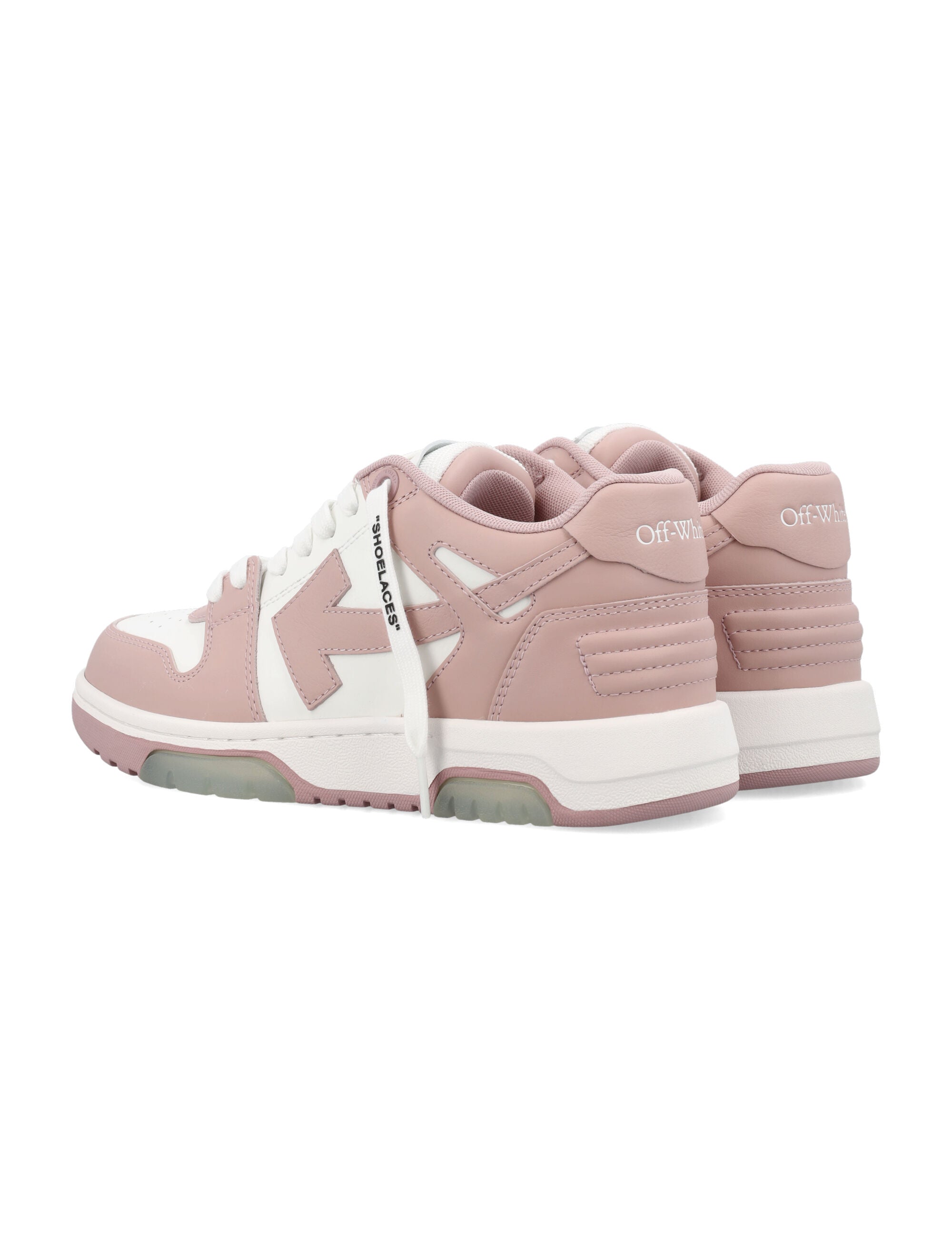 Off-White Out Of Office Womens Sneakers Pink White Upper