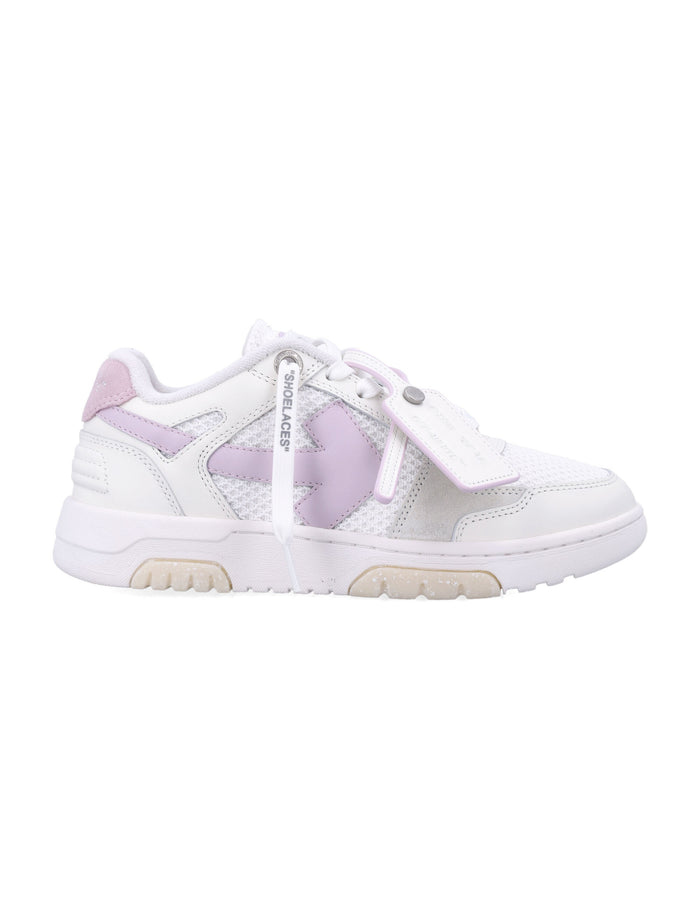 Off-White Slim Out Of Office White Lilac Womans Sneakers Lillac Upper
