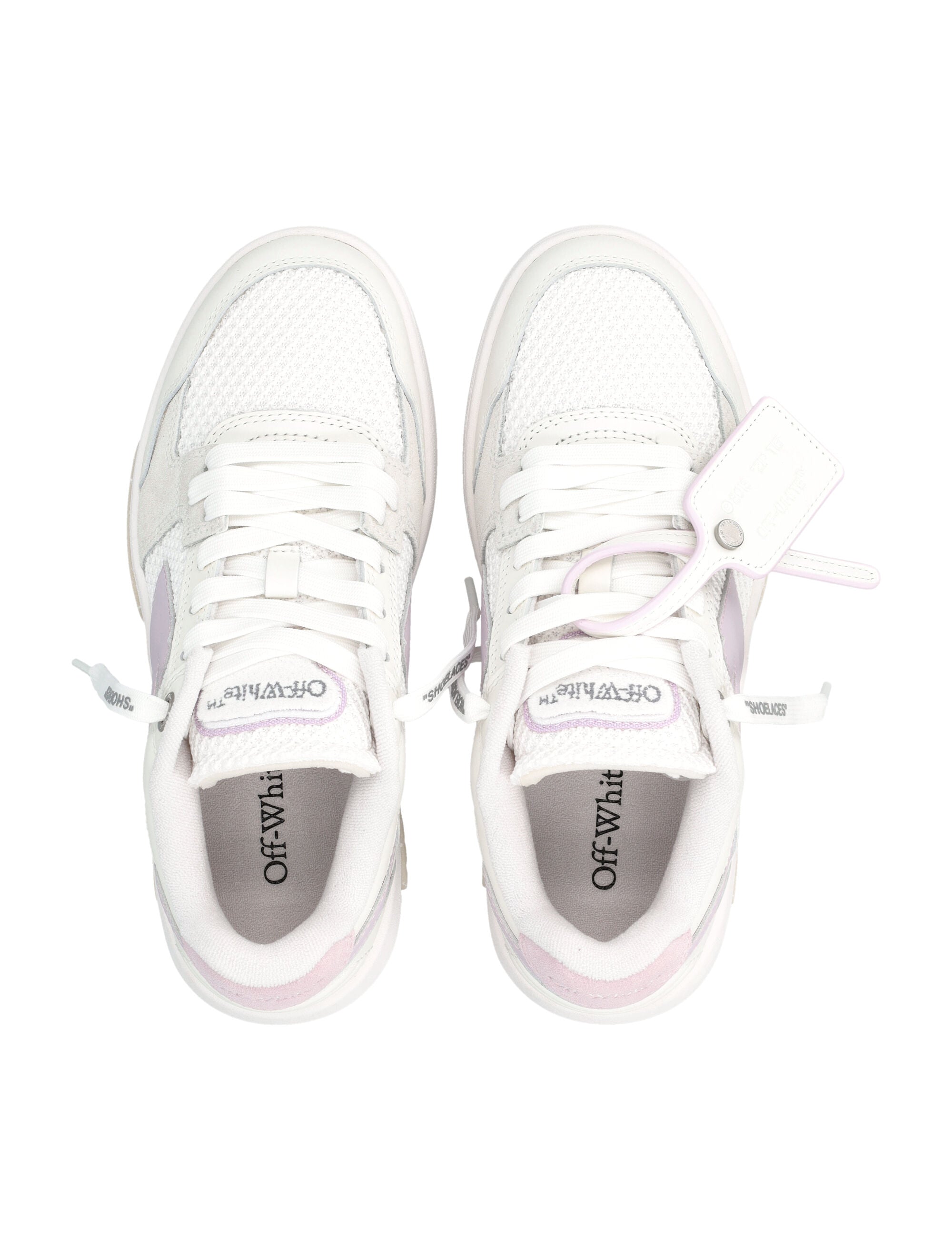 Off-White Slim Out Of Office White Lilac Womans Sneakers Lillac Upper