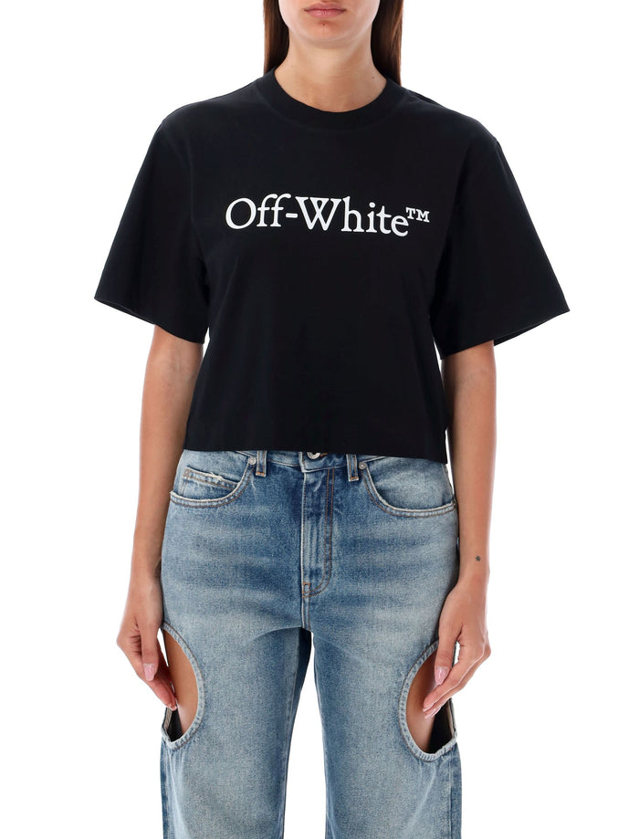 Big Logo cropped t-shirt Black Cotton Tshirt