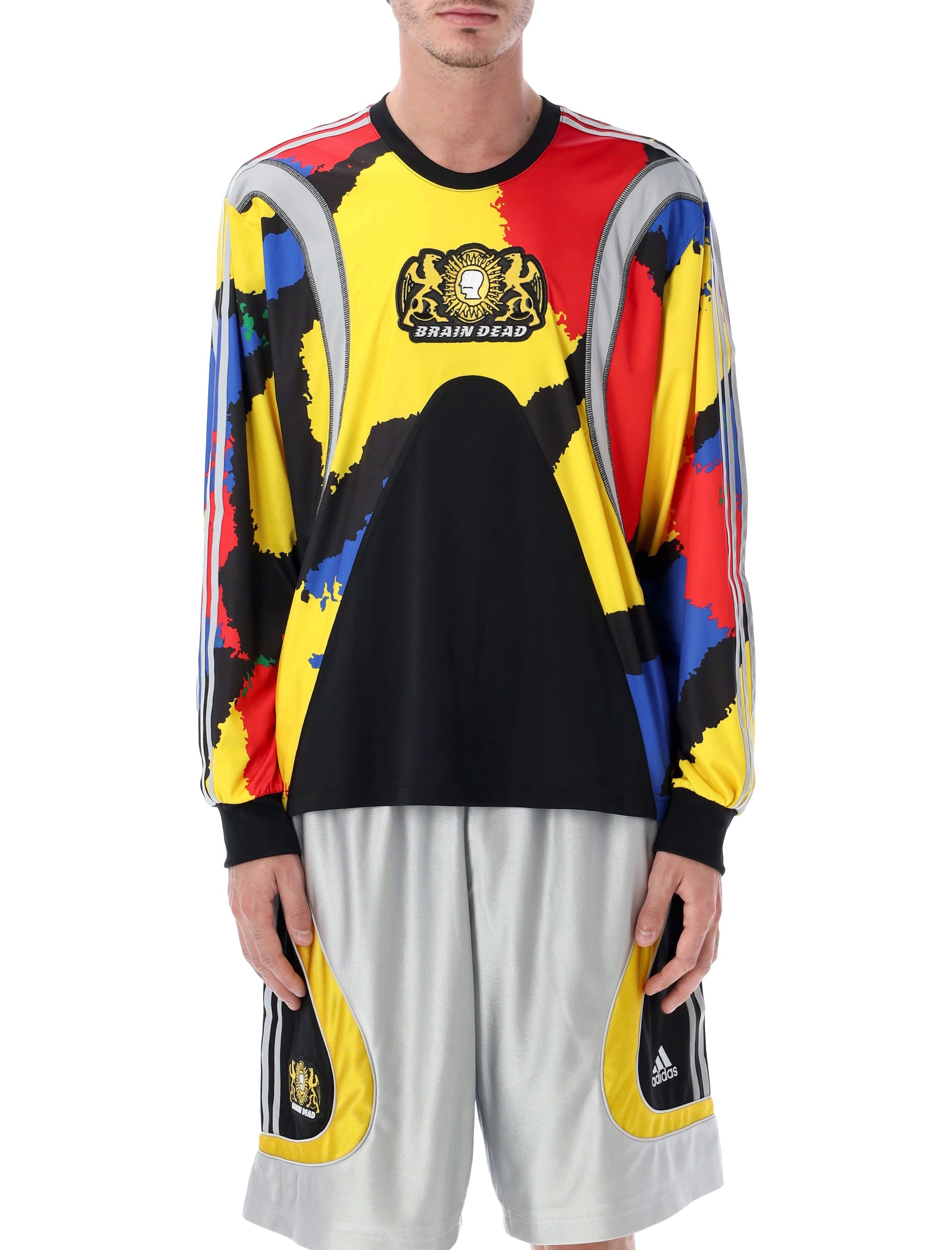 Adidas x Brain Dead multicolor long-sleeve t-shirt Black Recycled Polyester
