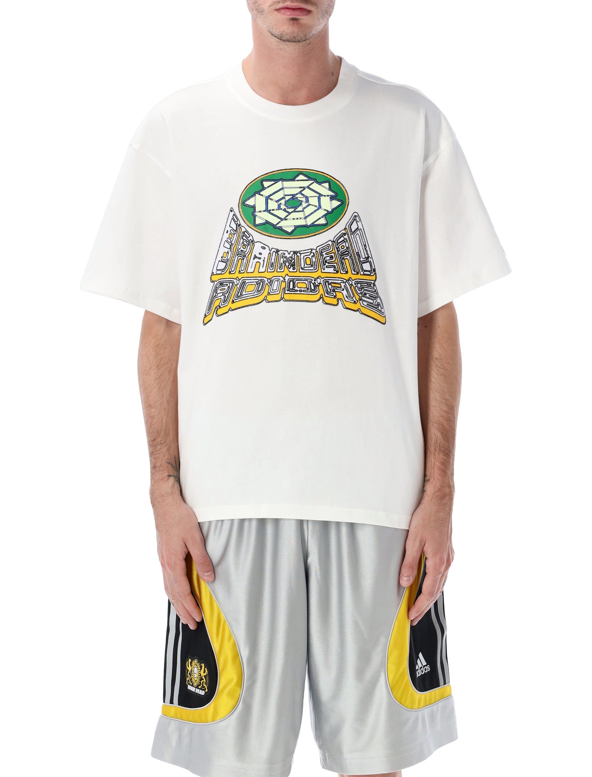 Adidas x Brain Dead graphic cotton t-shirt White