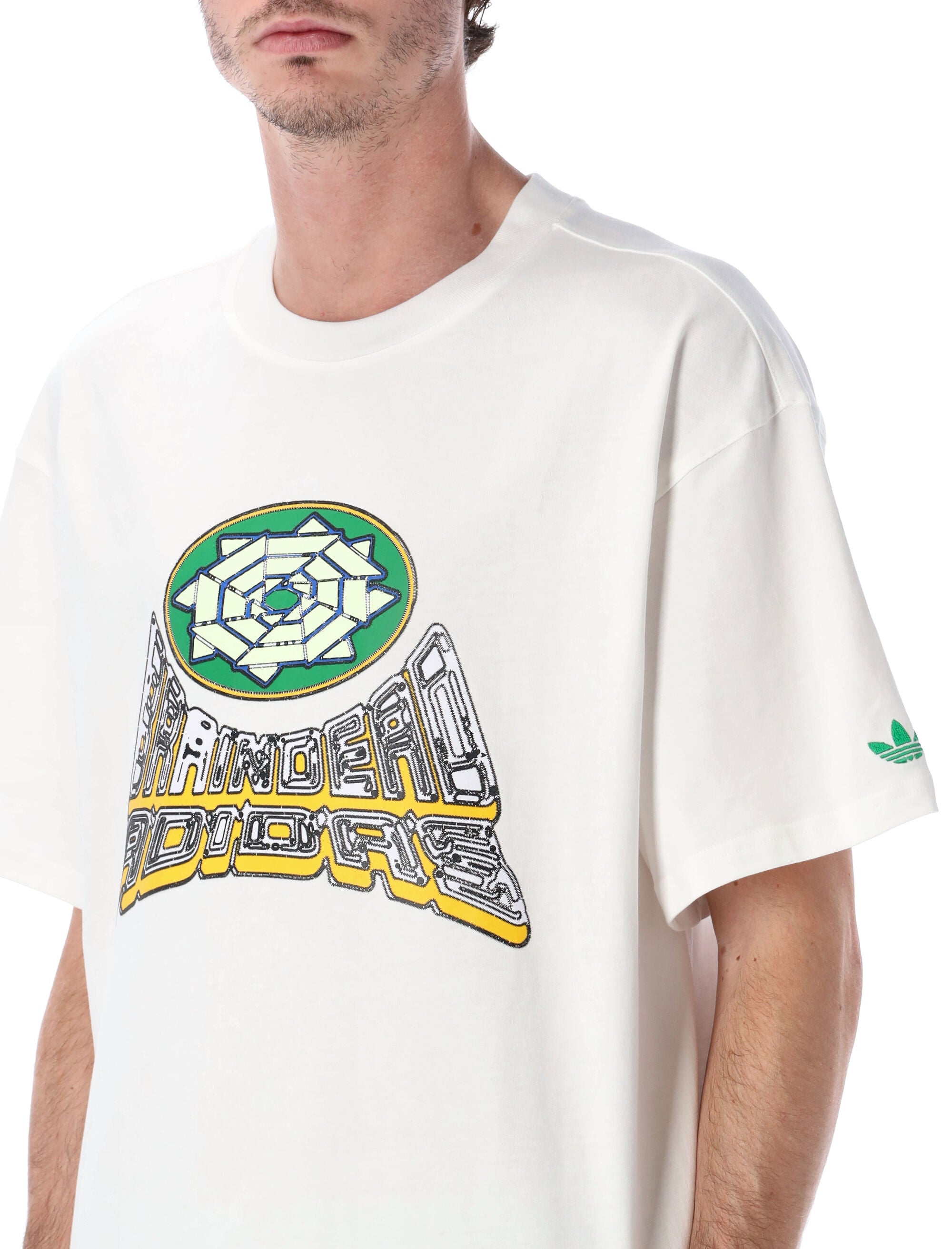Adidas x Brain Dead graphic cotton t-shirt White