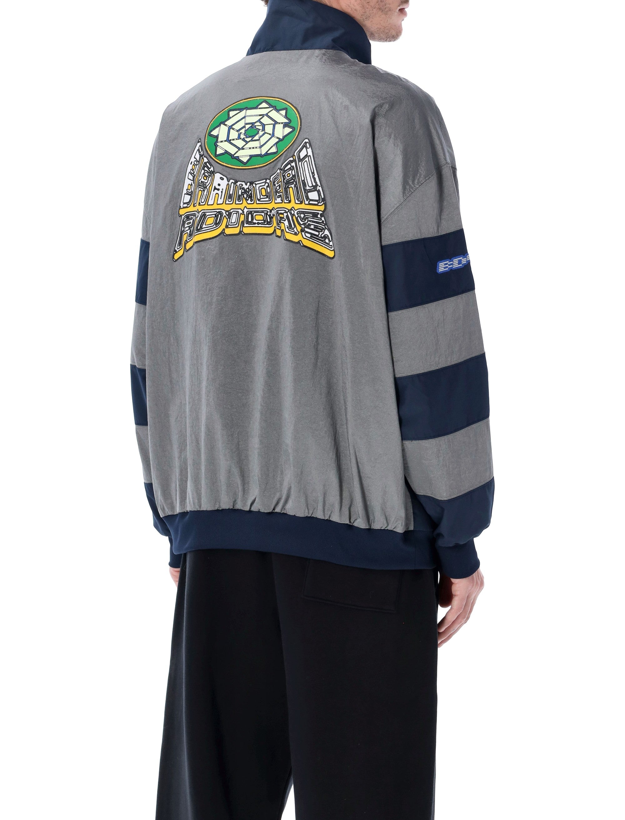 Adidas x Brain Dead half-zip track jacket Navy Grey Recycled Polyester Sweatshirt