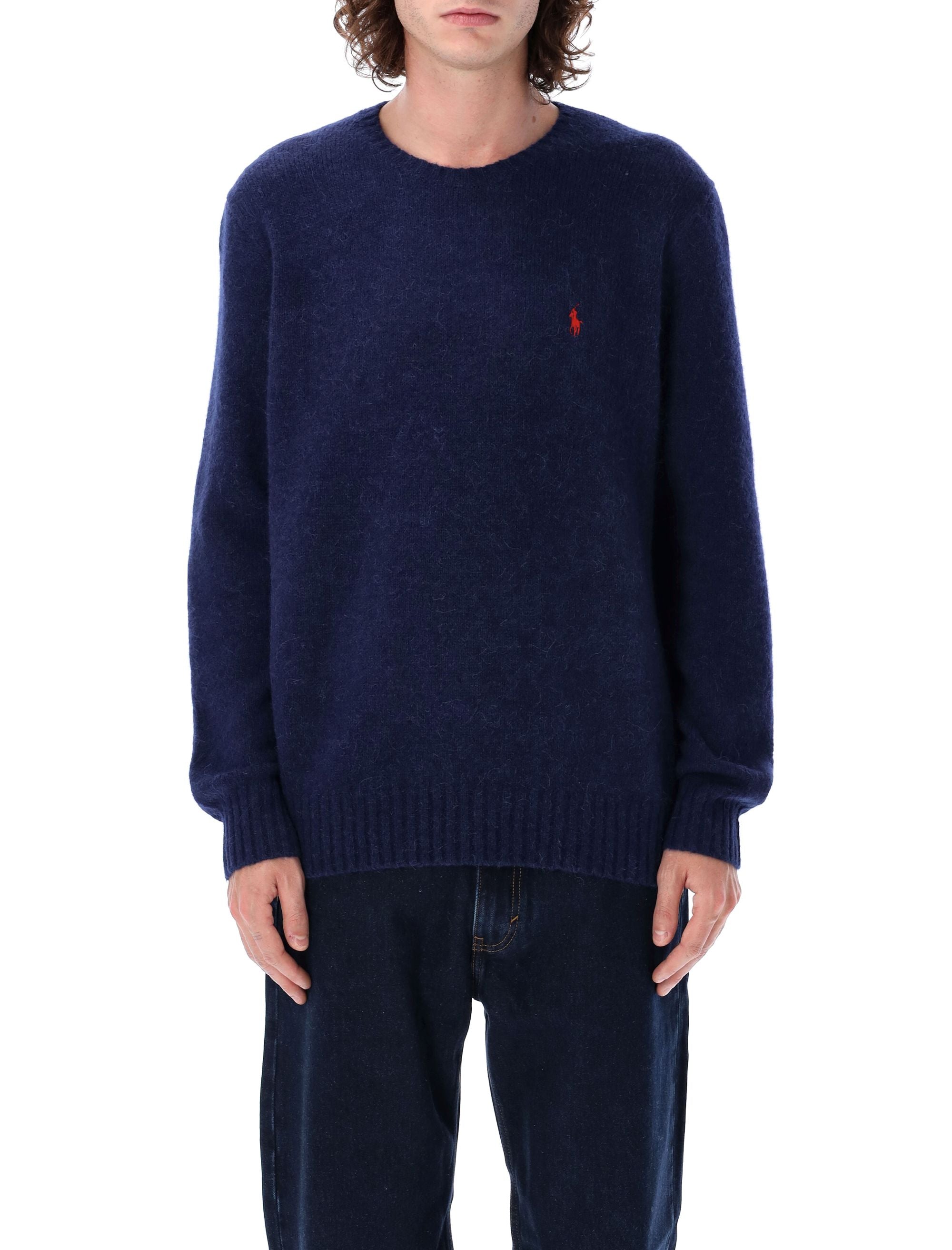 Polo Ralph Lauren wool-blend crew neck jumper Brght Navy Sweater