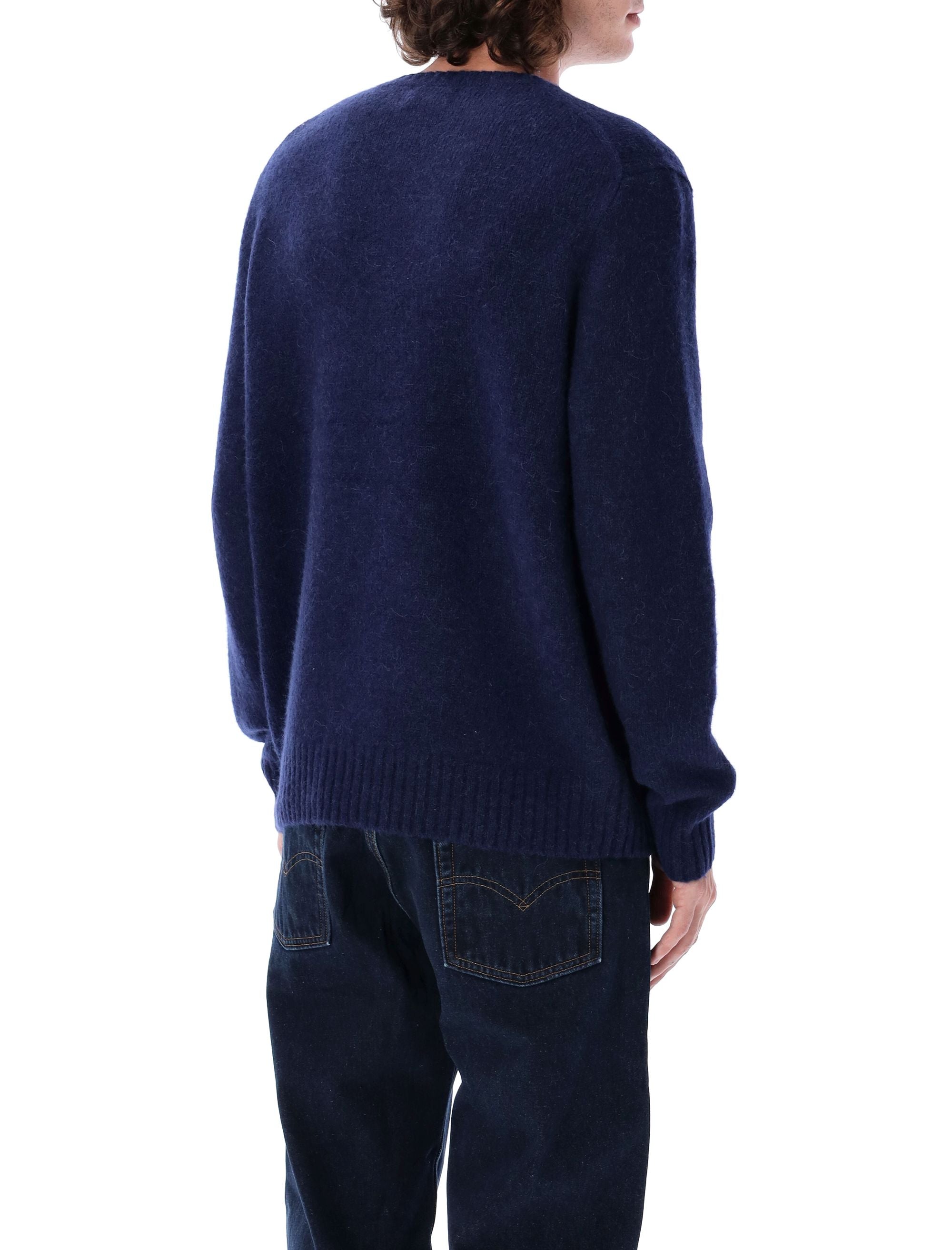 Polo Ralph Lauren wool-blend crew neck jumper Brght Navy Sweater